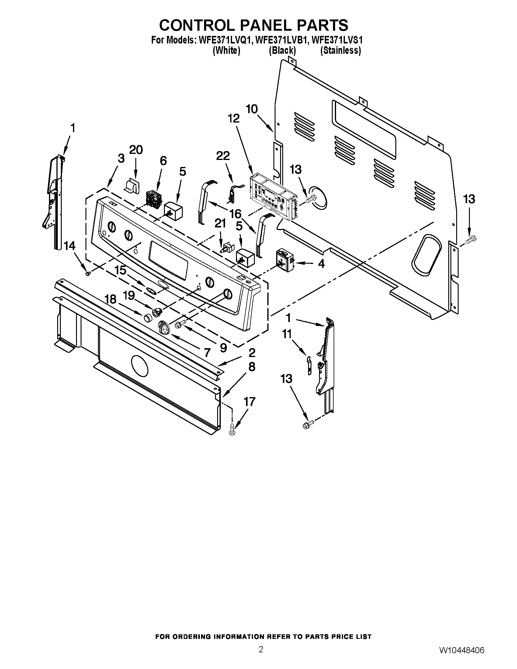 02 - CONTROL PANEL PARTS