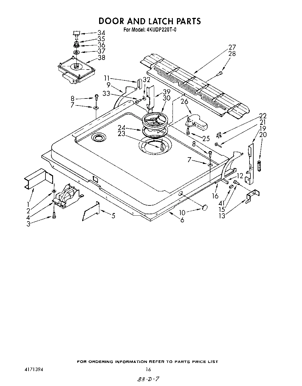 13 - DOOR AND LATCH