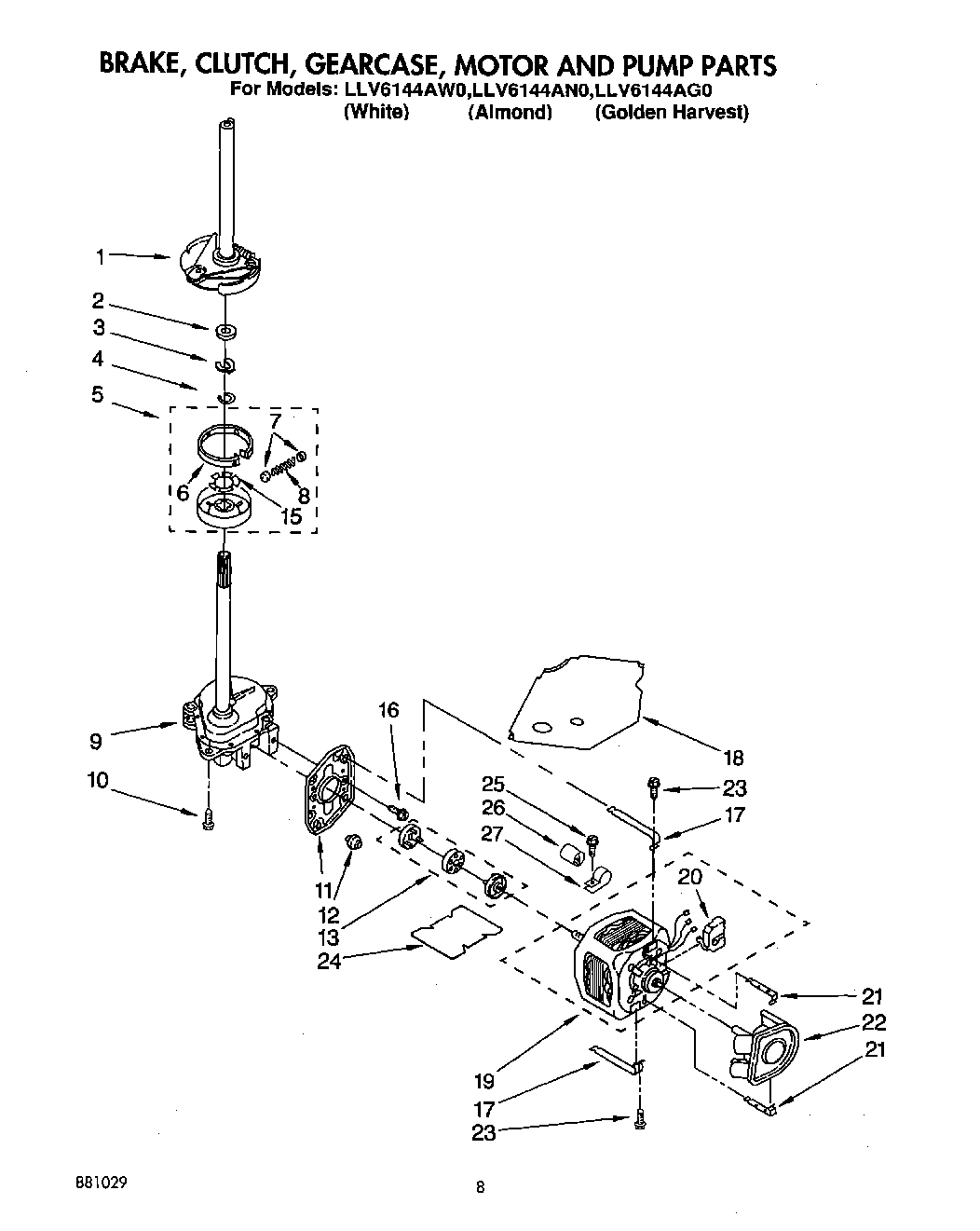 06 - BRAKE, CLUTCH, GEARCASE, MOTOR AND PUMP