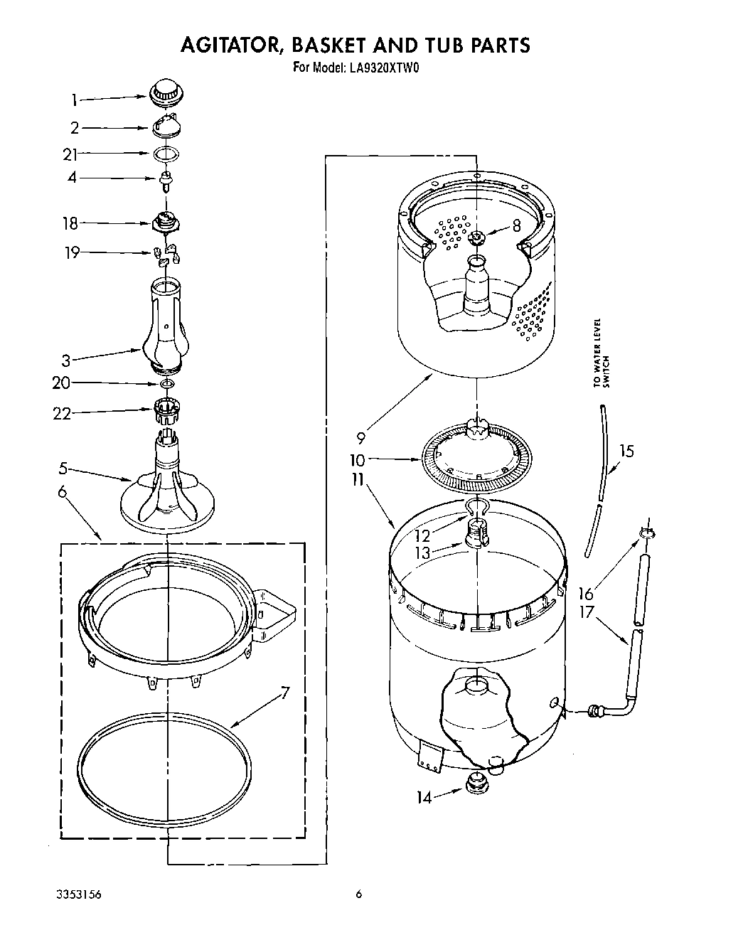 04 - AGITATOR, BASKET AND TUB