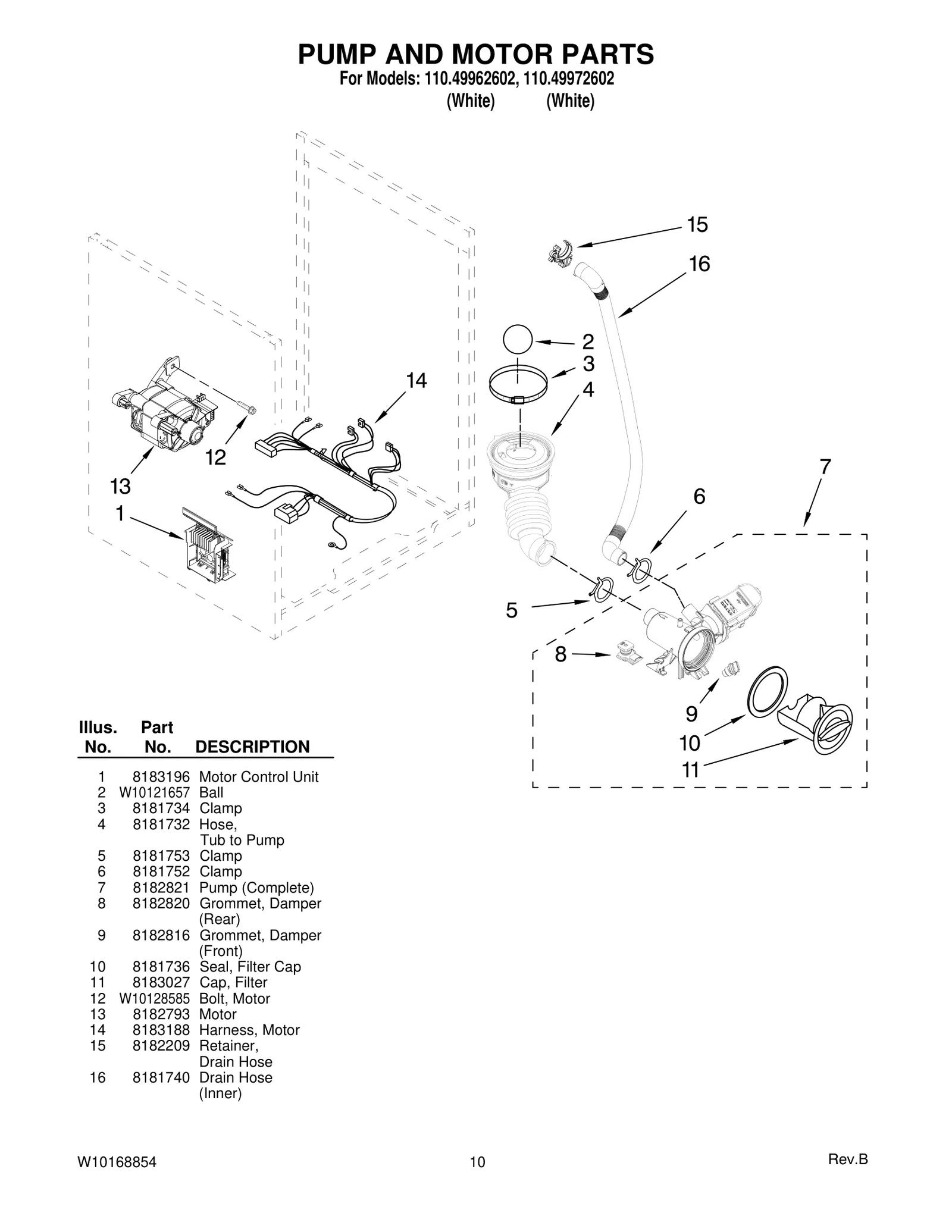 PUMP AND MOTOR PARTS