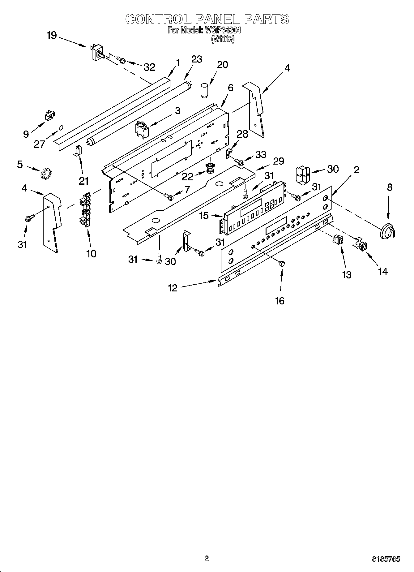 02 - CONTROL PANEL PARTS