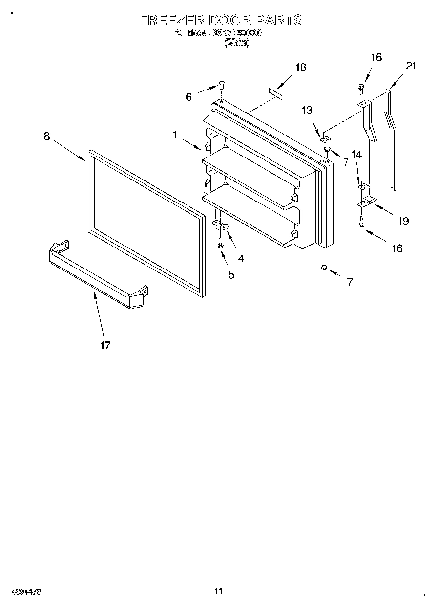 06 - FREEZER DOOR, LIT/OPTIONAL