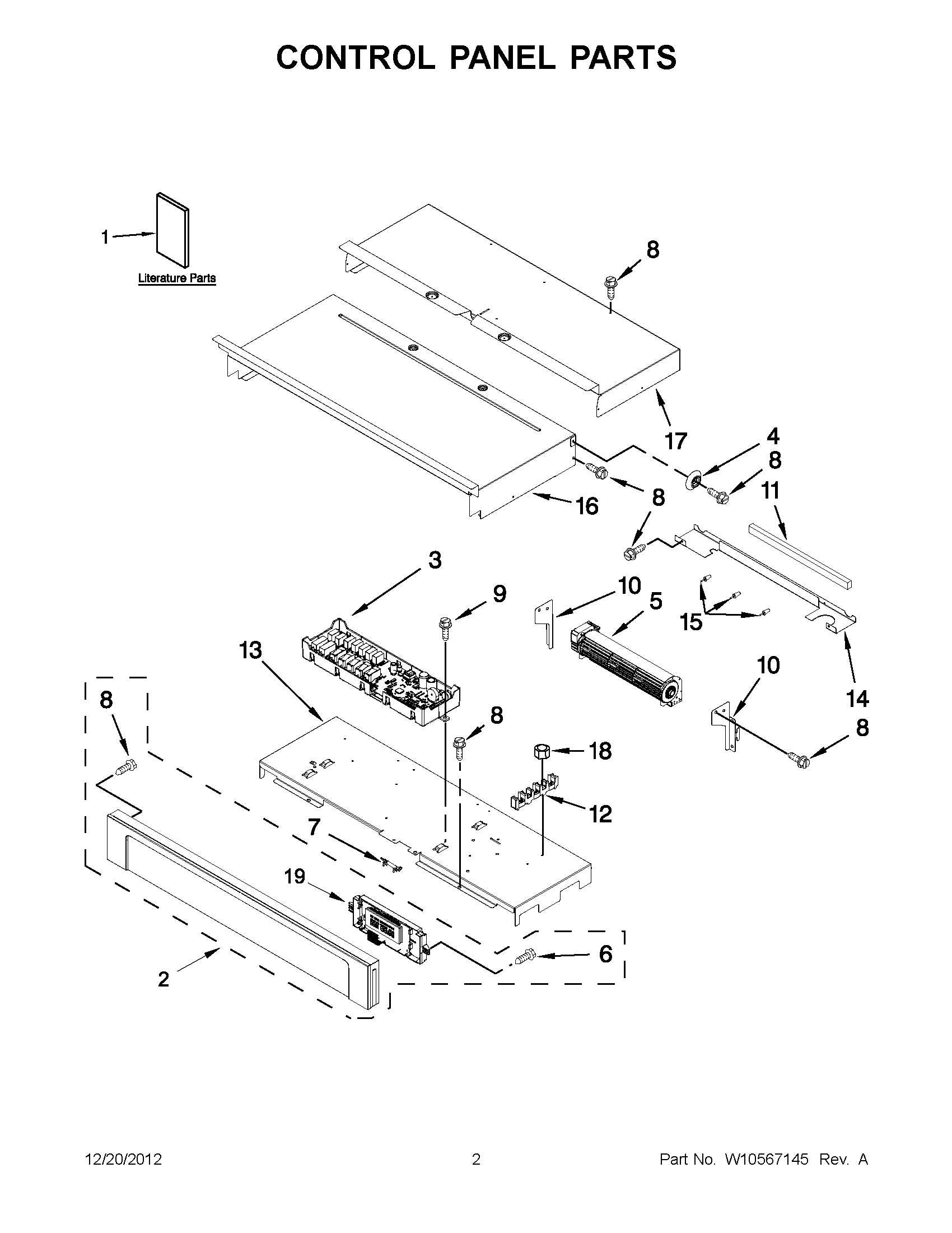 01 - CONTROL PANEL PARTS