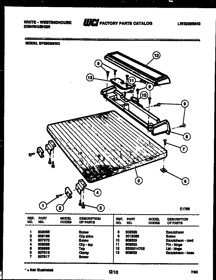 07 - TOP AND MISCELLANEOUS PARTS