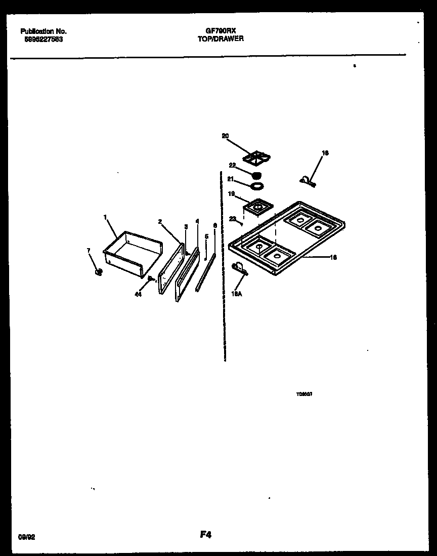 06 - COOKTOP AND DRAWER PARTS