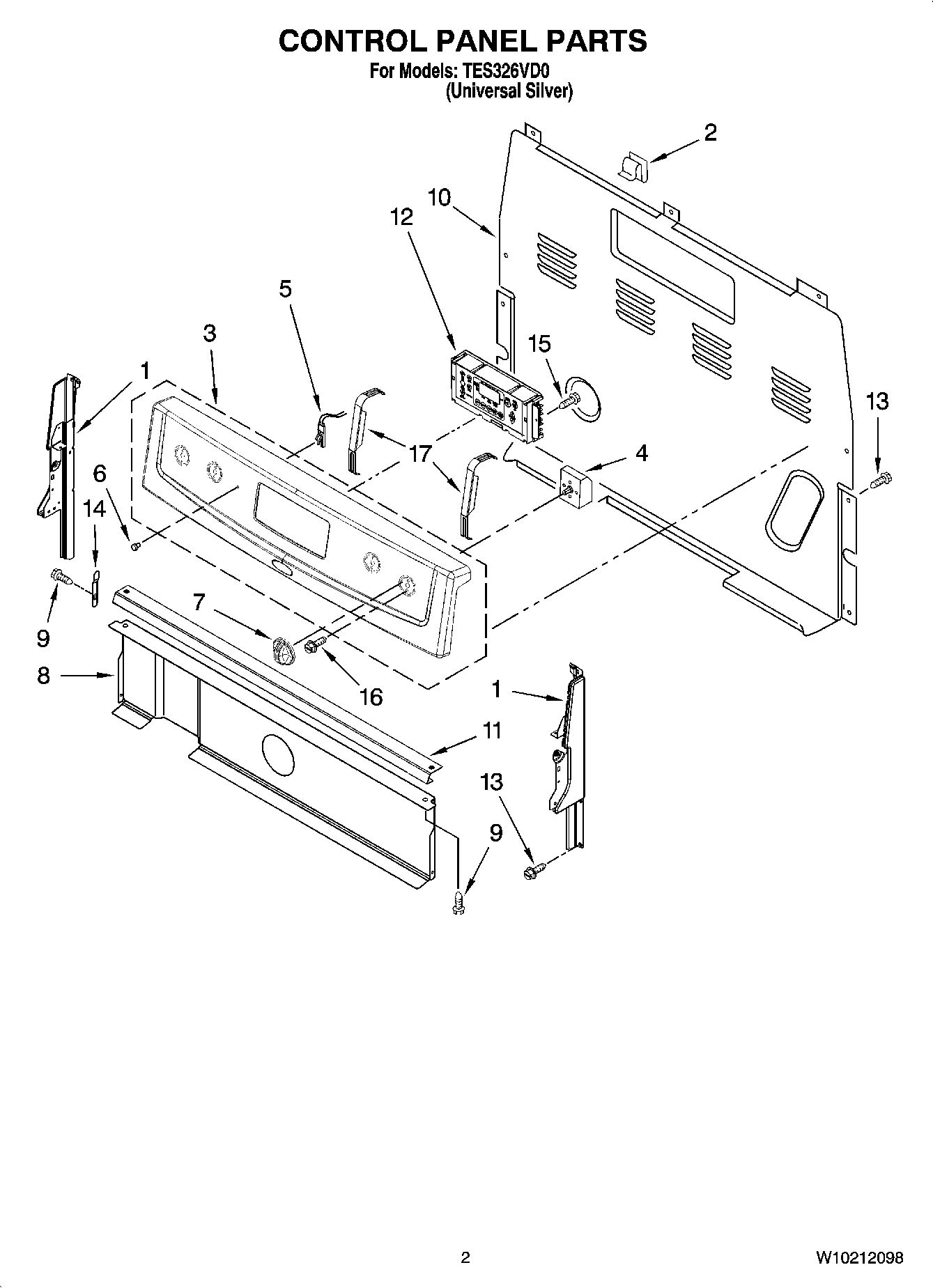 02 - CONTROL PANEL PARTS