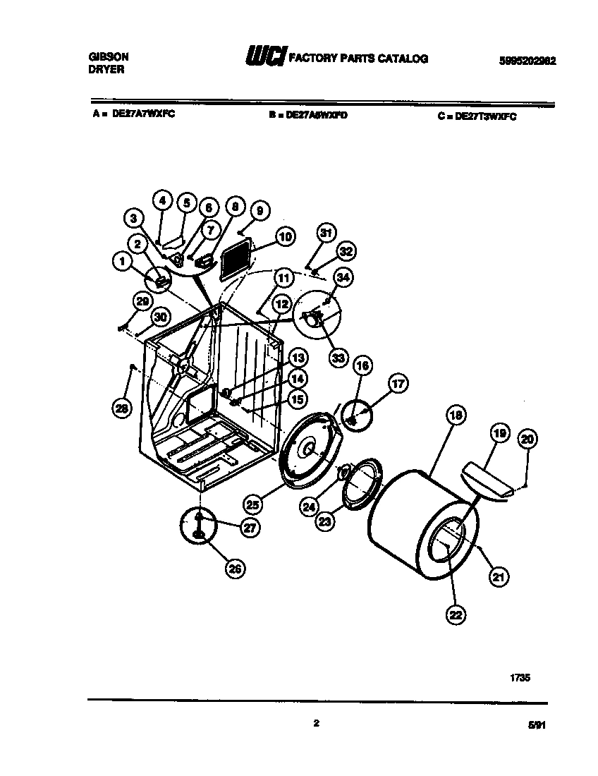 01 - CABINET AND CONTROL PARTS
