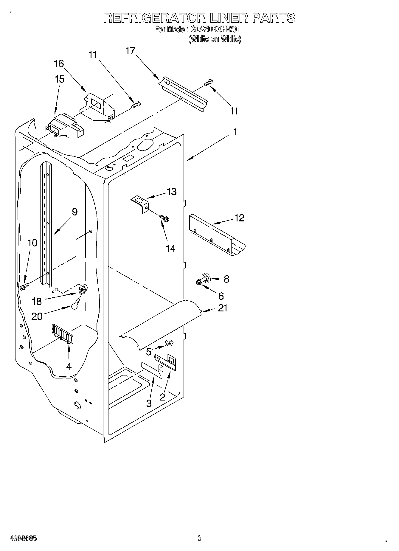 02 - REFRIGERATOR LINER