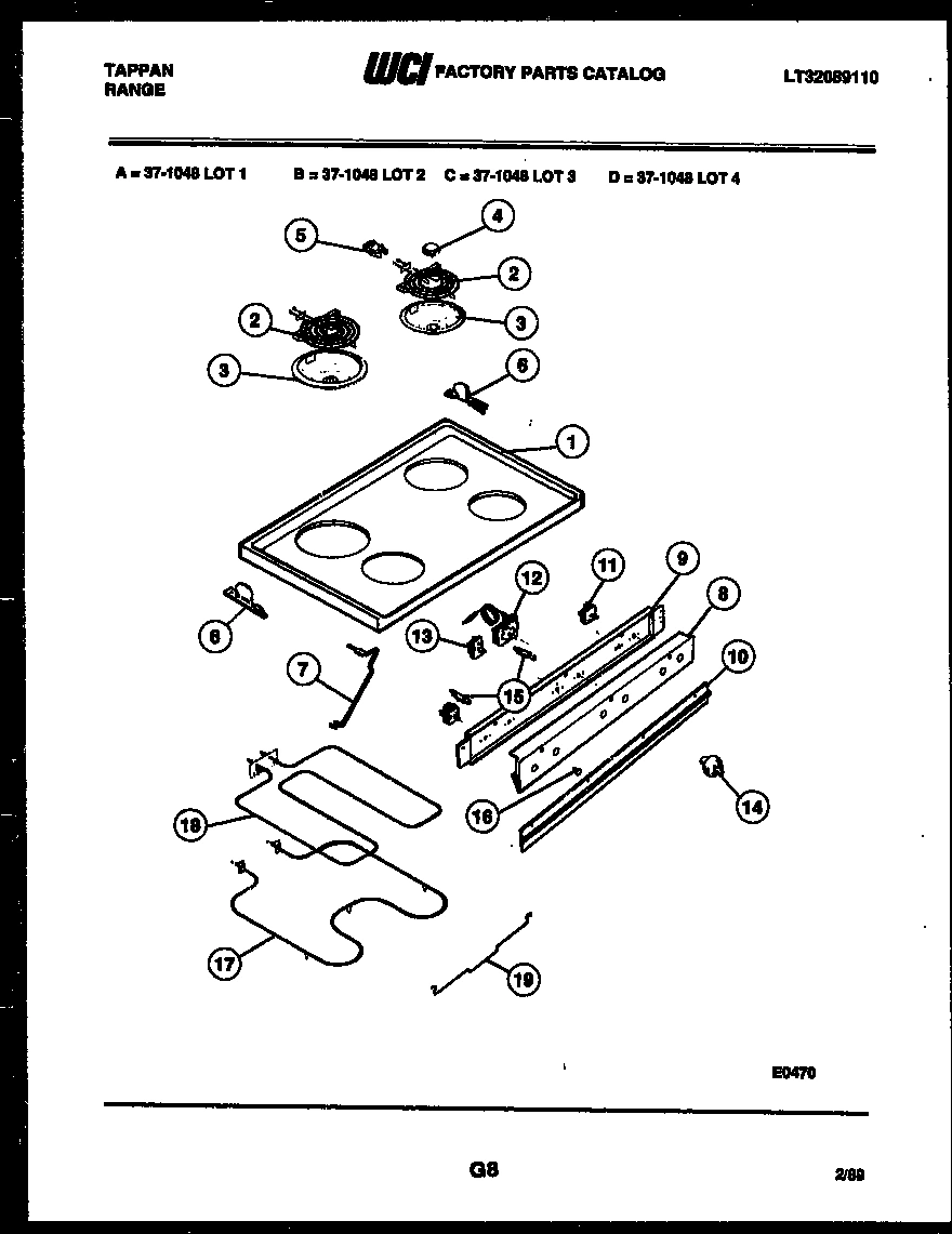 02 - COOKTOP, BROILER AND CONTROL PARTS