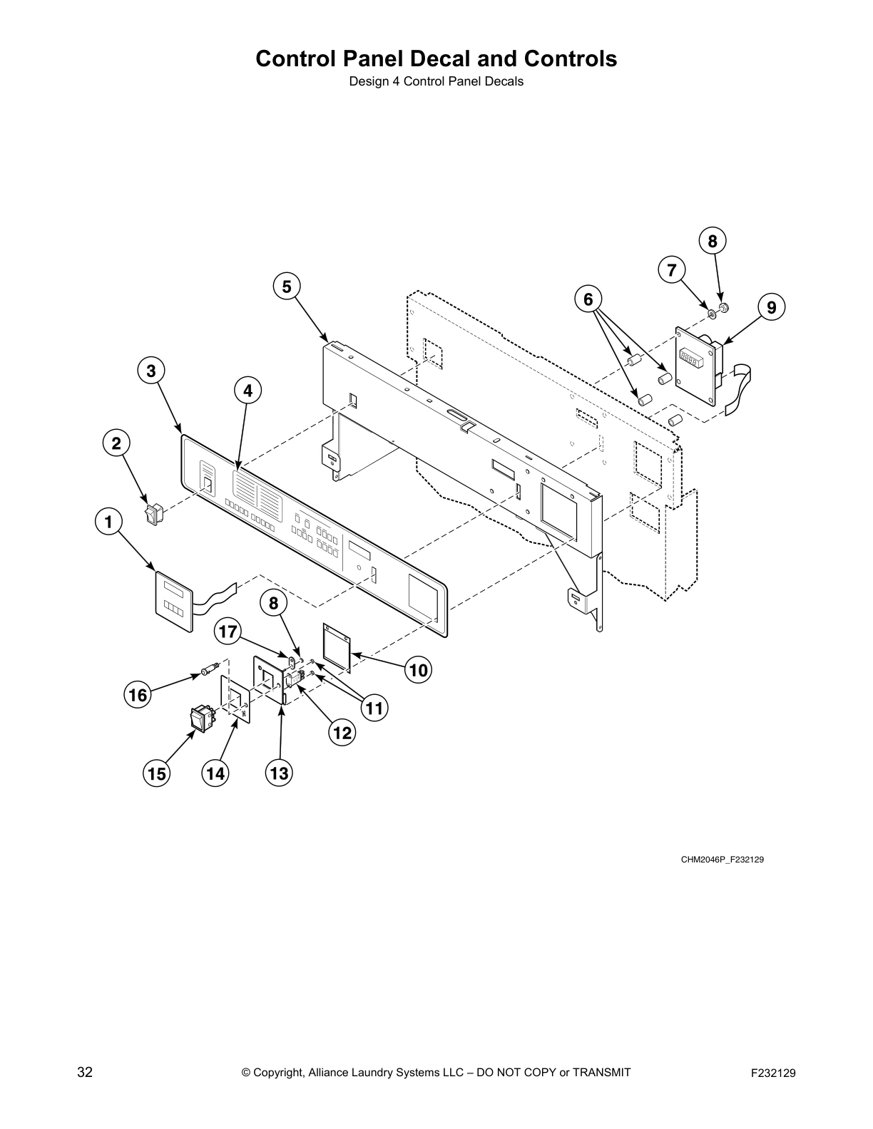 Control Panel Decal and Controls