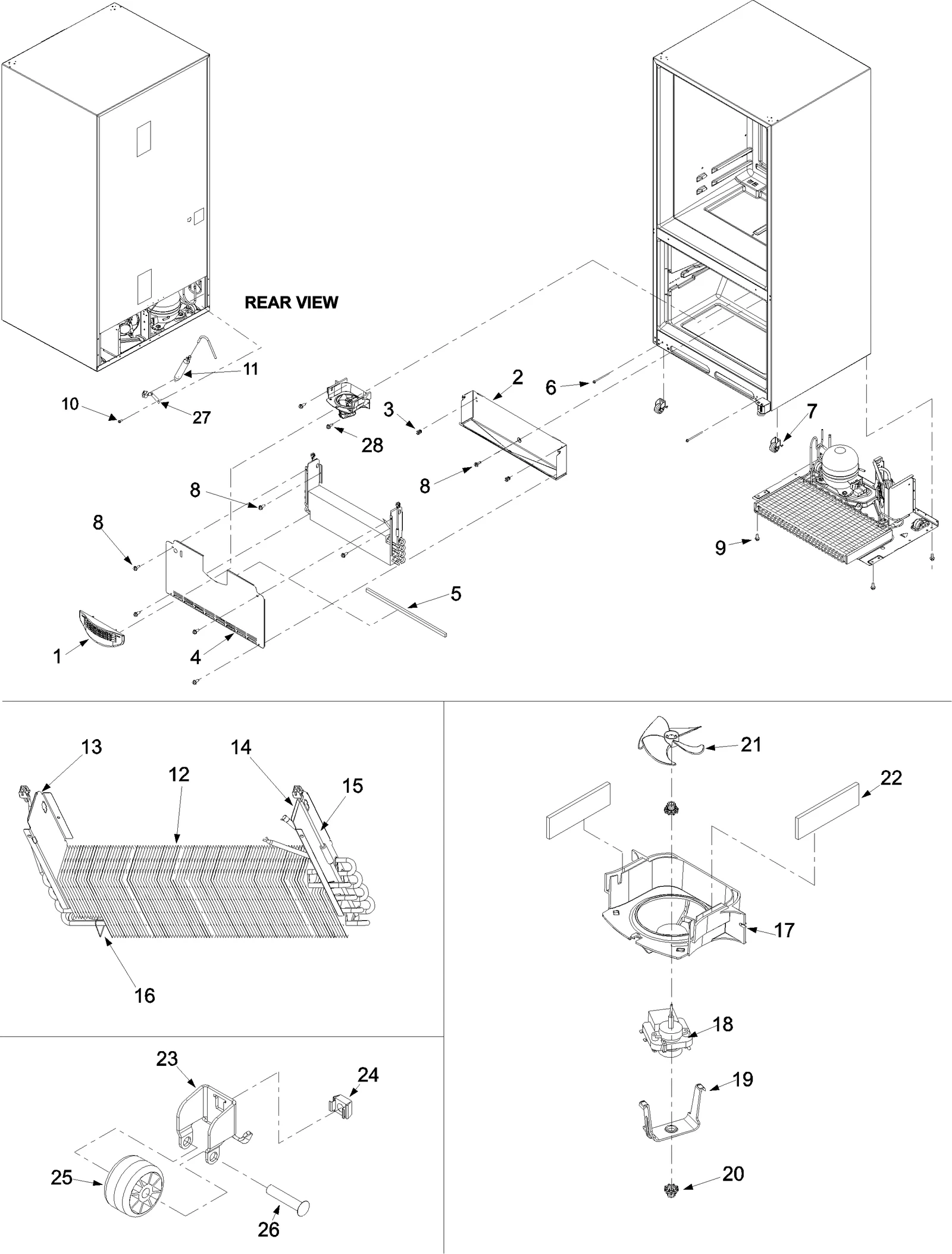 EVAPORATOR AREA & ROLLERS