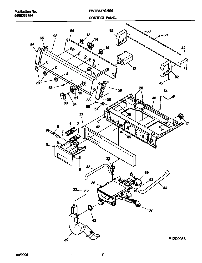 02 - P12V0019 WSHR CAB,TOP