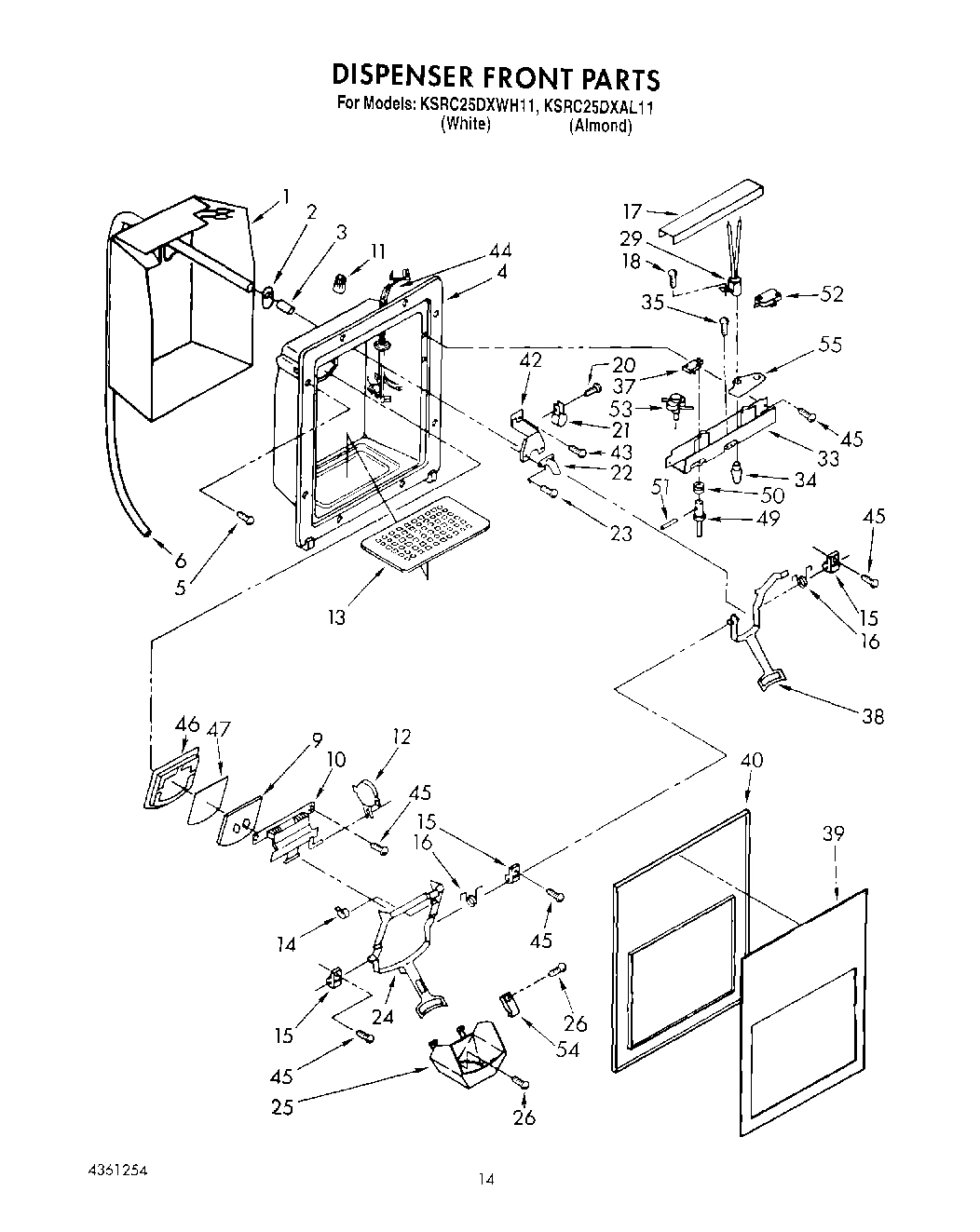 10 - DISPENSER FRONT