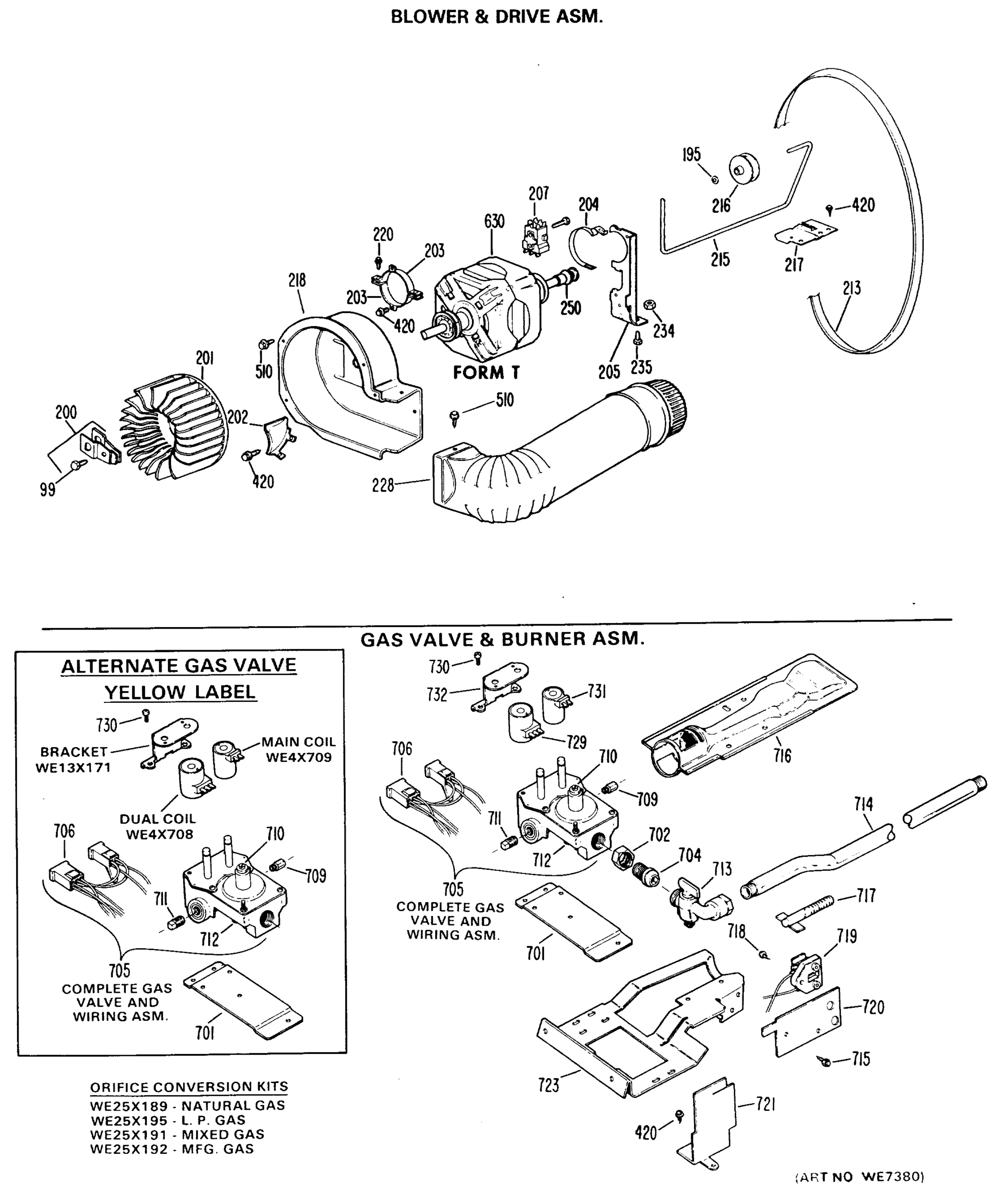 BLOWER & DRIVE ASM.