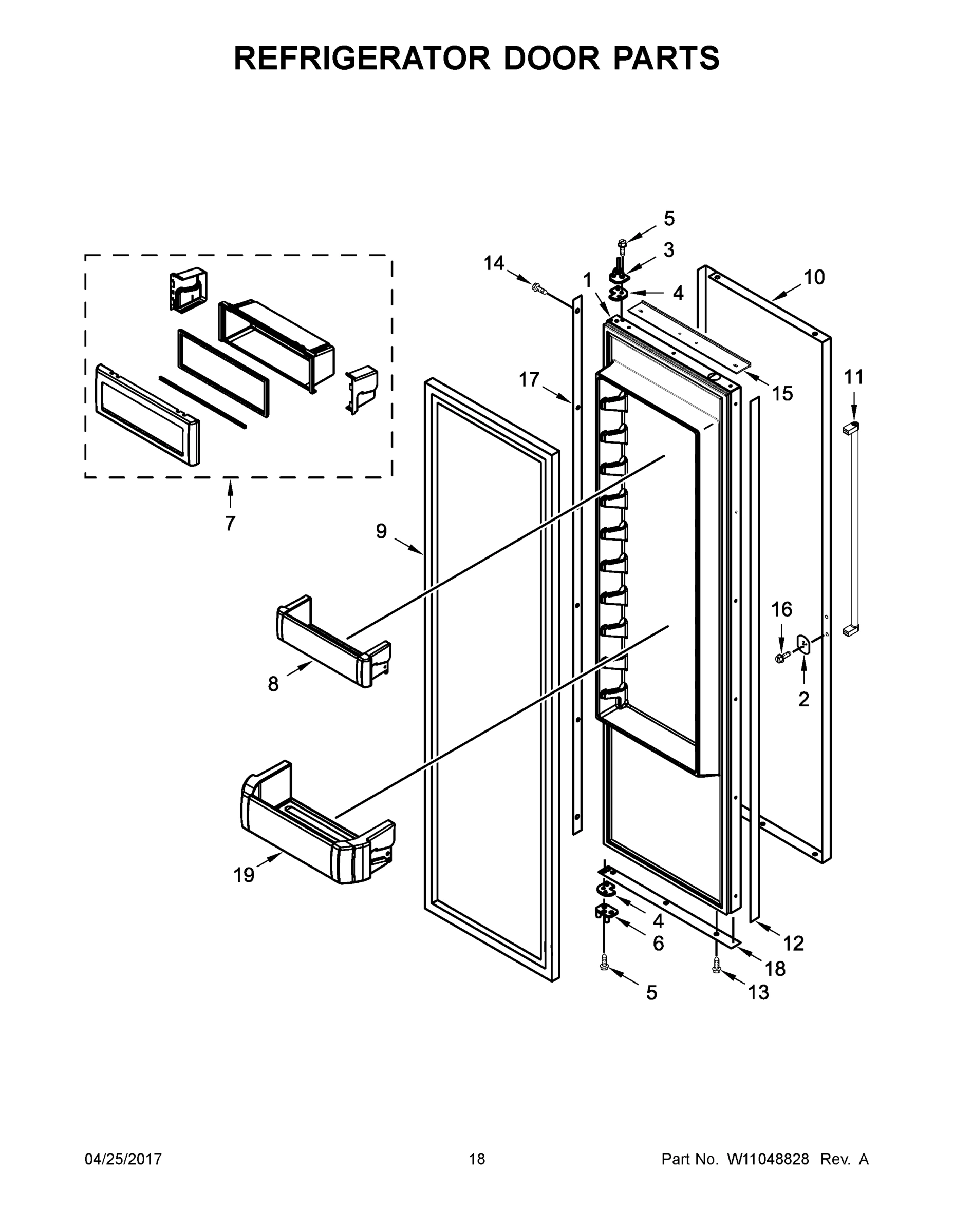 10 - REFRIGERATOR DOOR PARTS