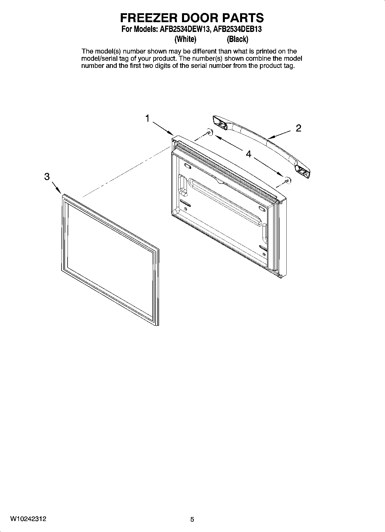 03 - FREEZER DOOR PARTS