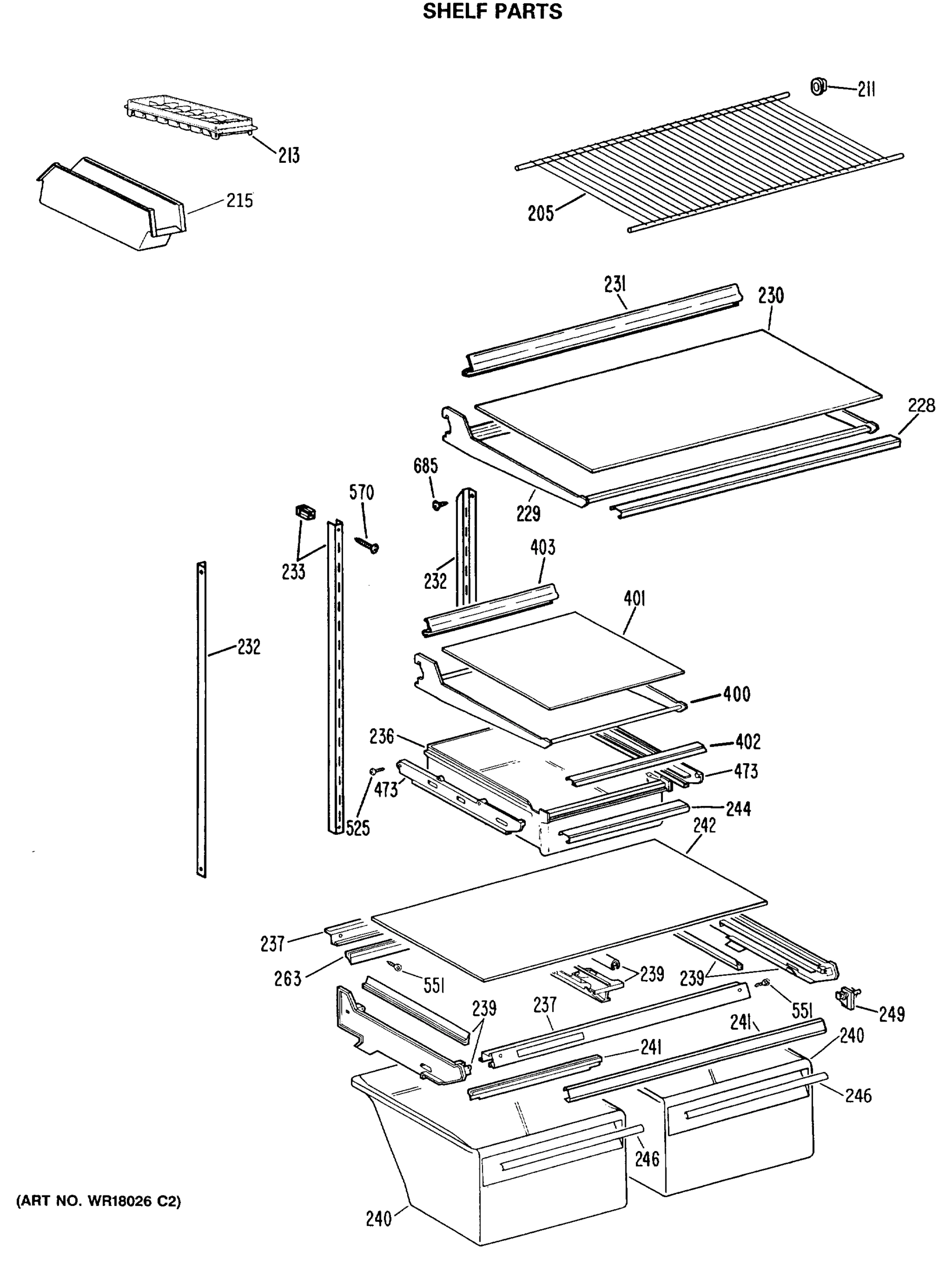 SHELF PARTS