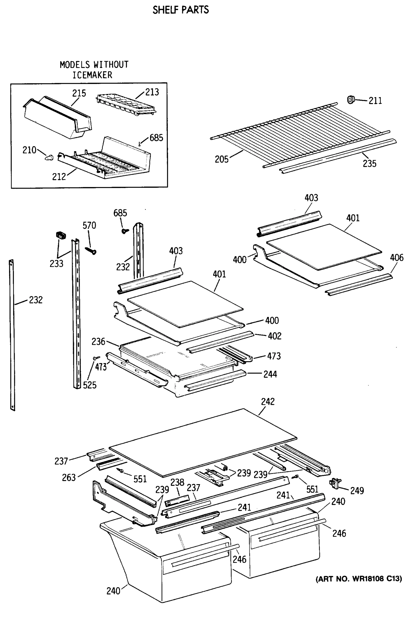 SHELF PARTS