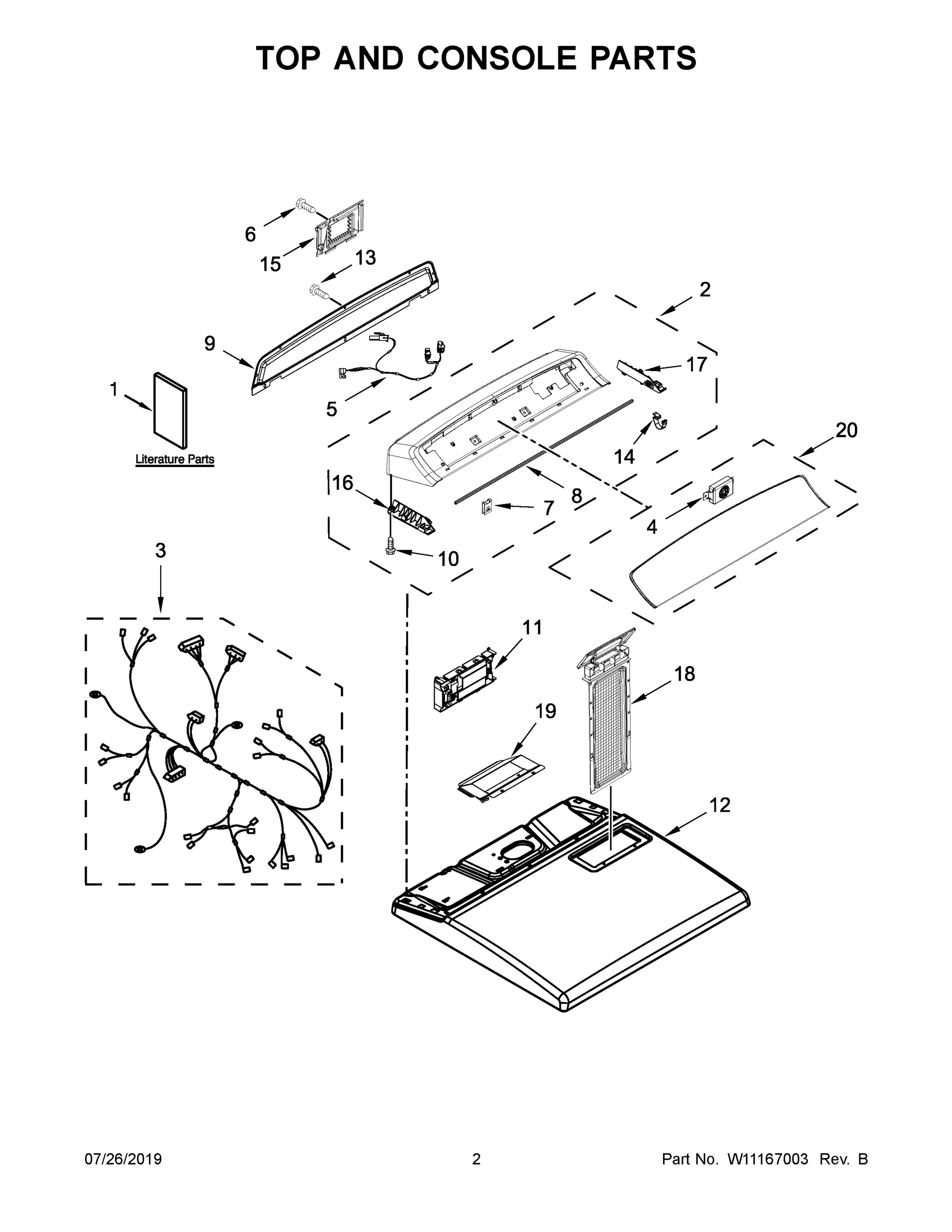 02 - TOP AND CONSOLE PARTS