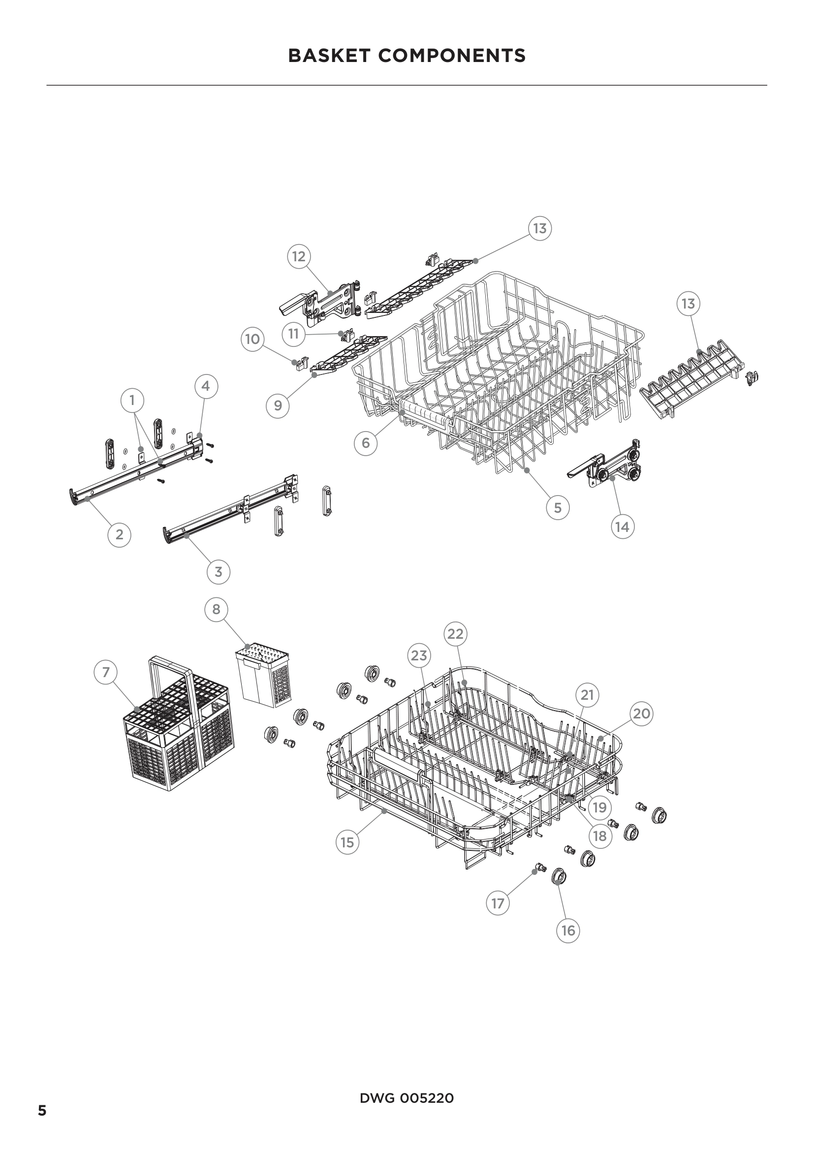 BASKET COMPONENTS