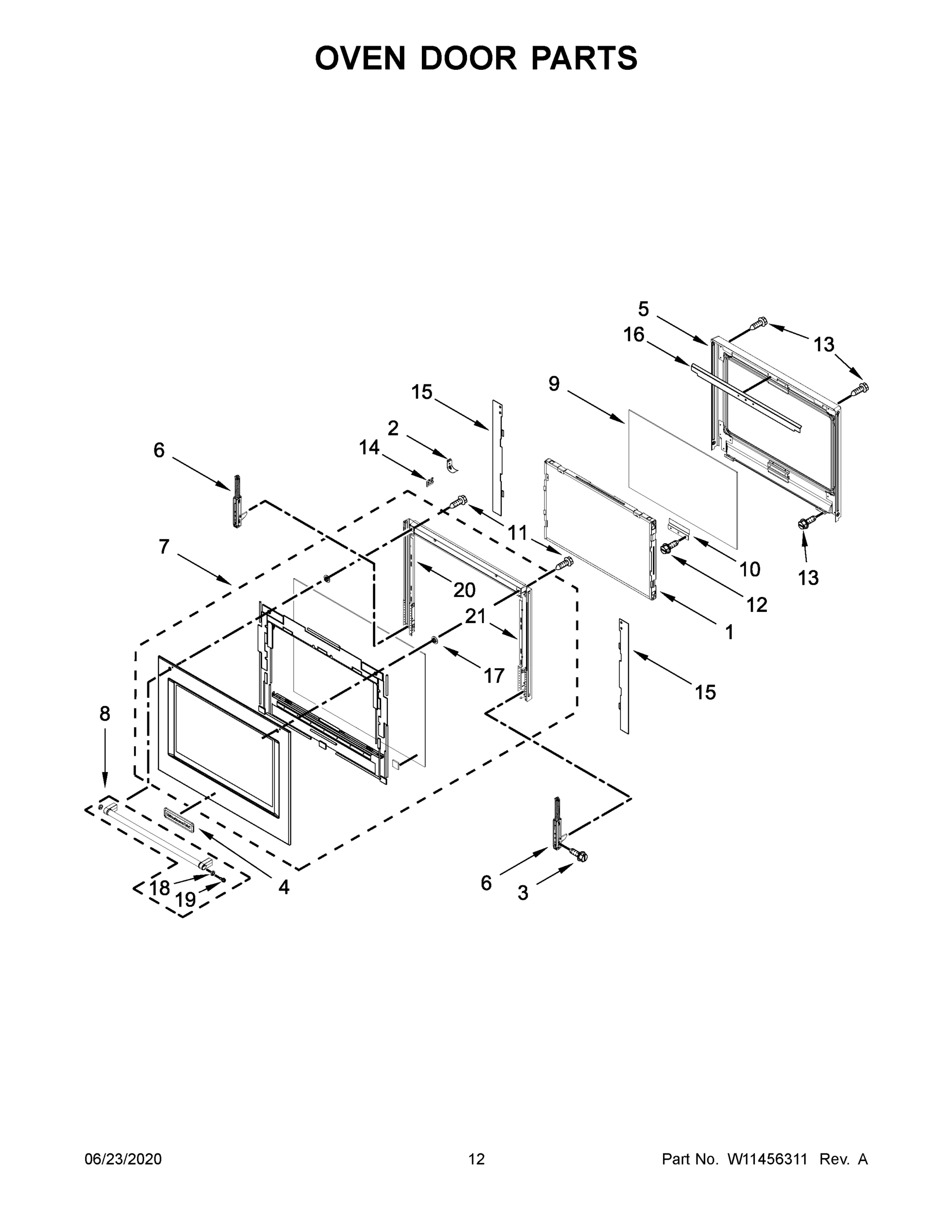 07 - OVEN DOOR PARTS