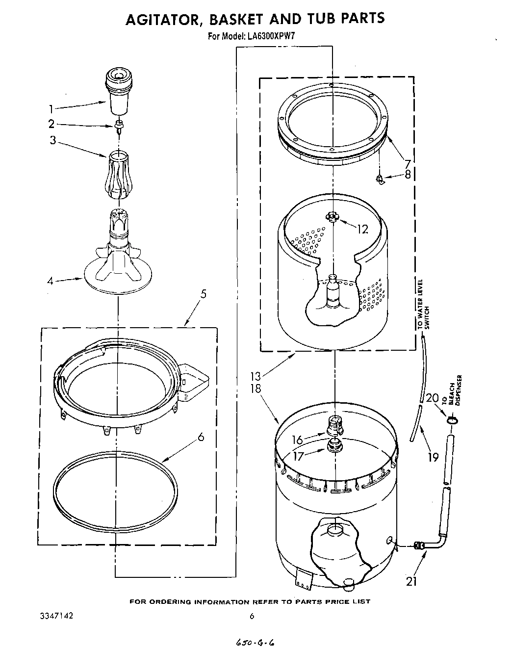 04 - AGITATOR, BASKET AND TUB