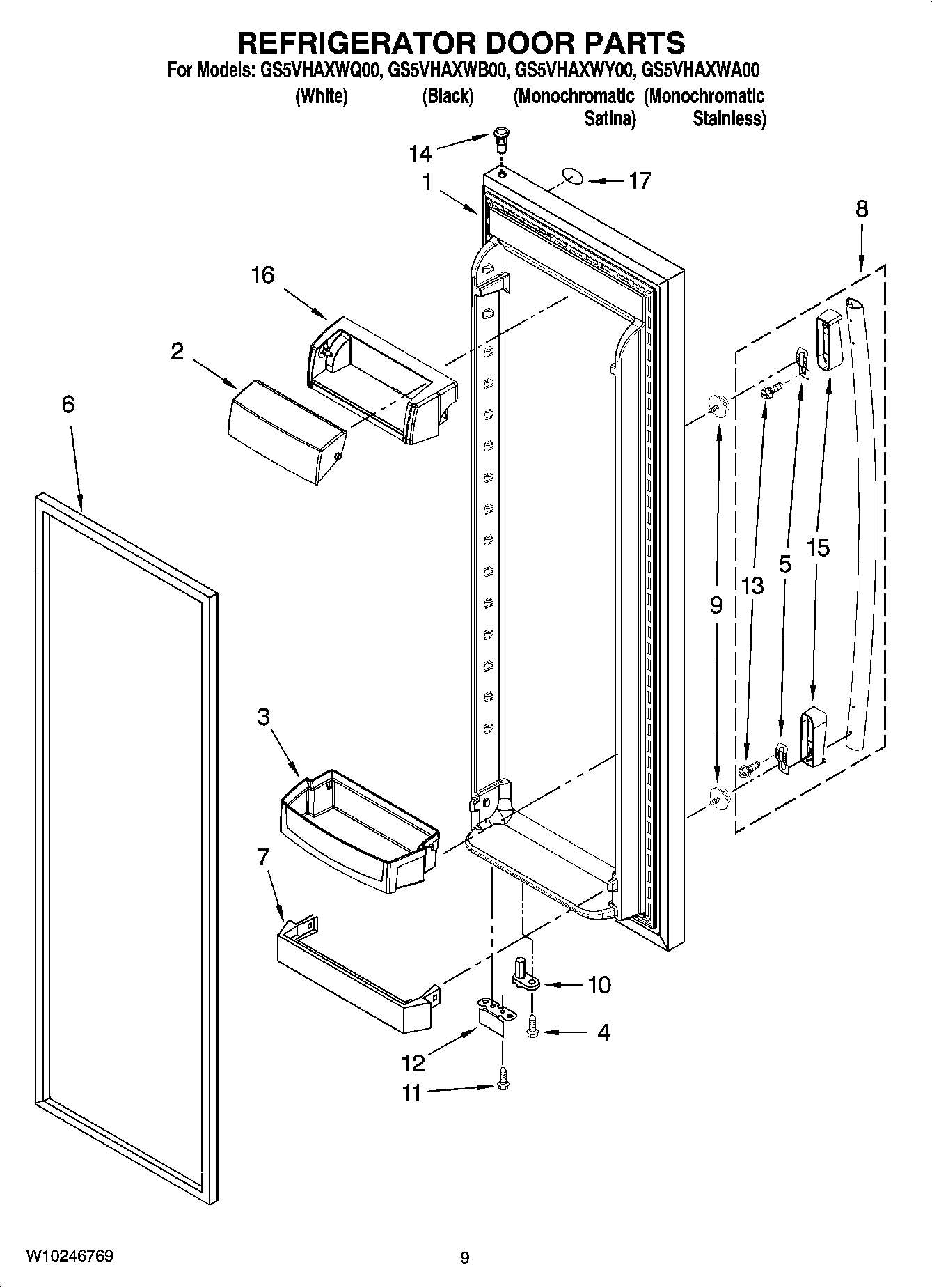 06 - REFRIGERATOR DOOR PARTS