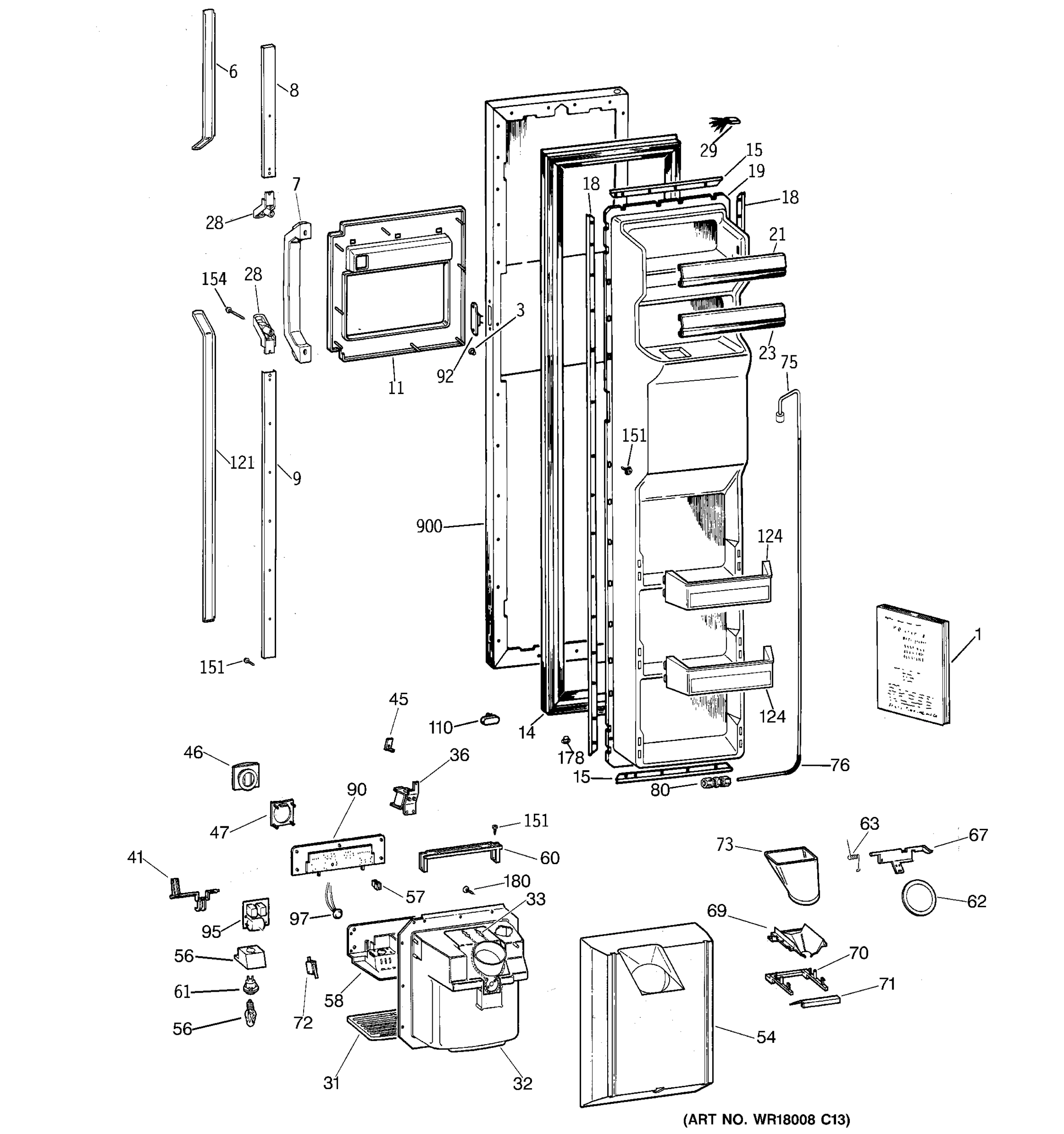 FREEZER DOOR