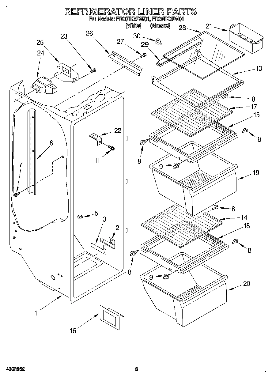 02 - REFRIGERATOR LINER