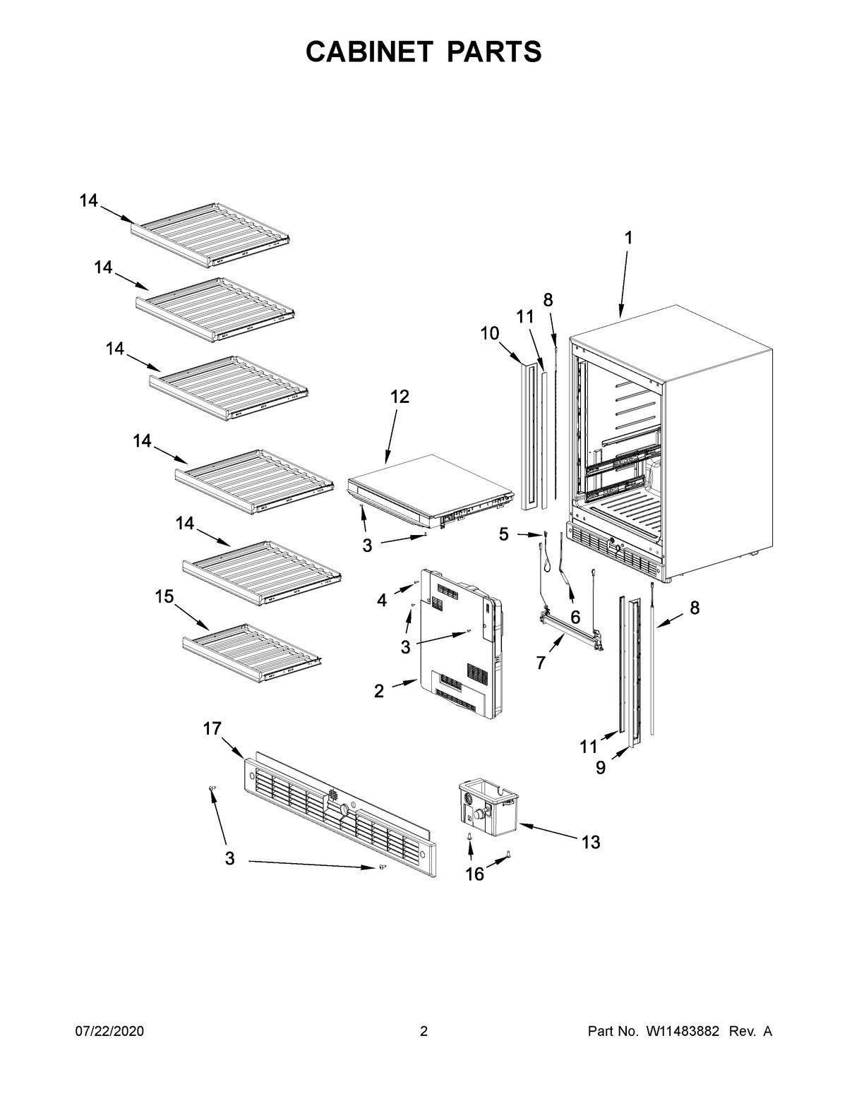 02 - CABINET PARTS