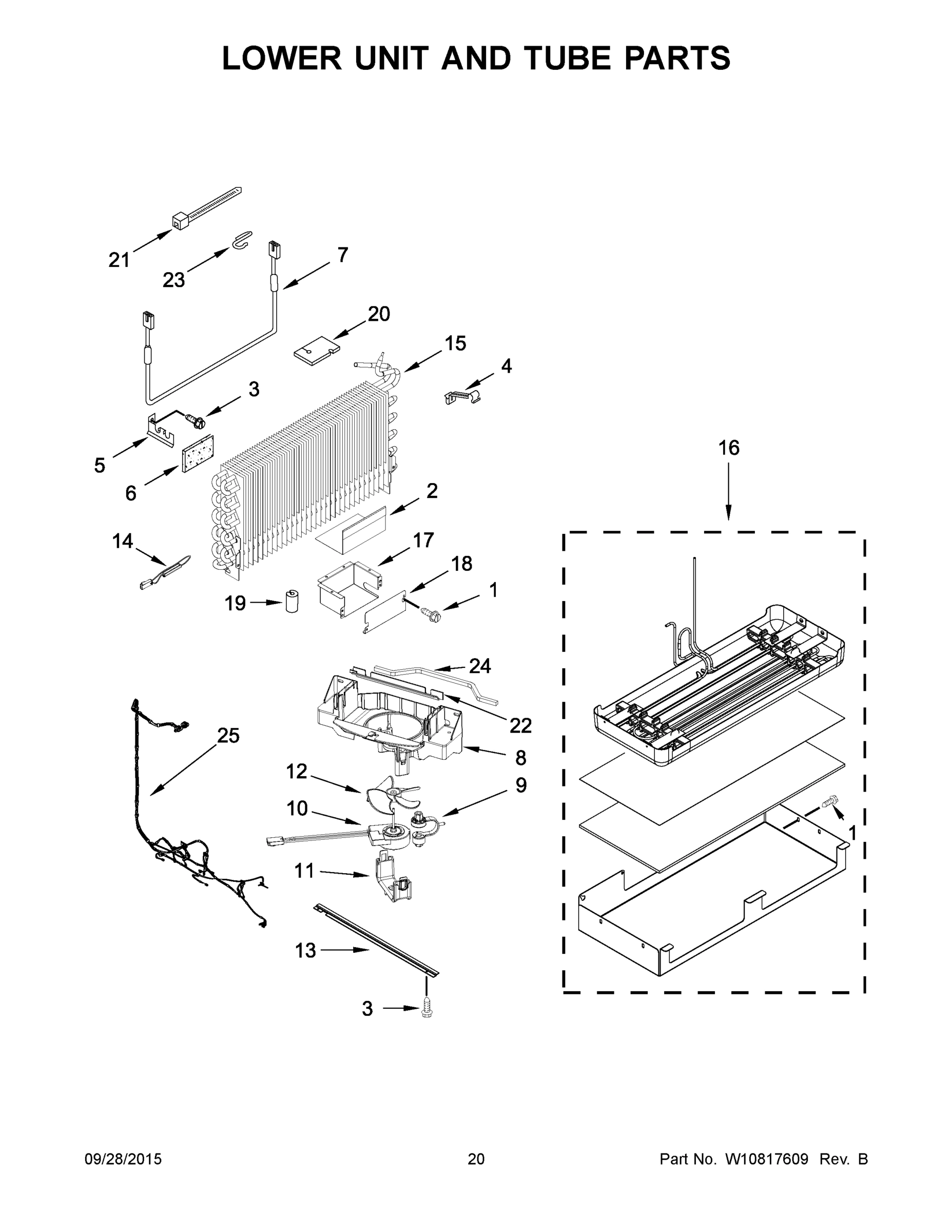 11 - LOWER UNIT AND TUBE PARTS
