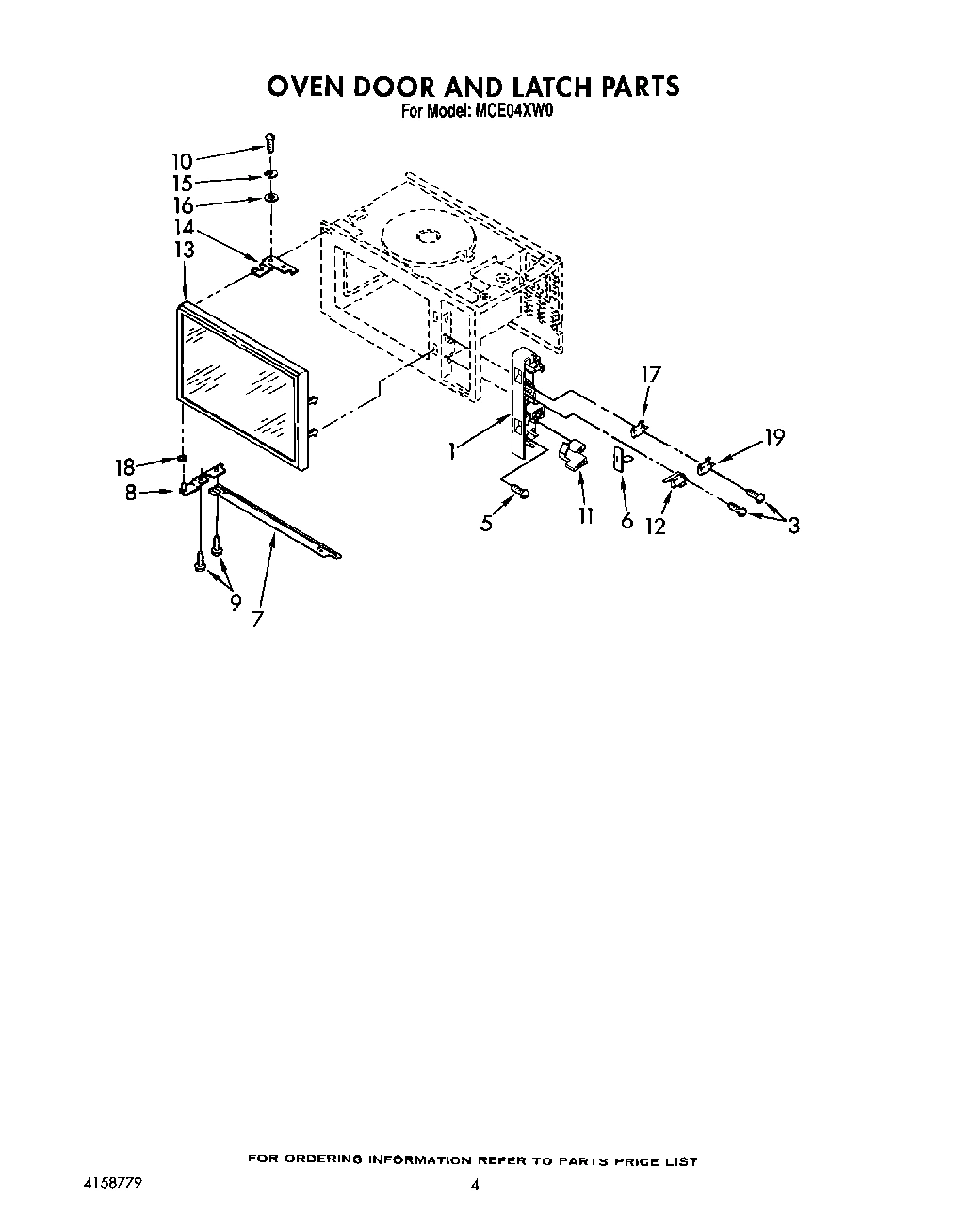 04 - OVEN DOOR AND LATCH