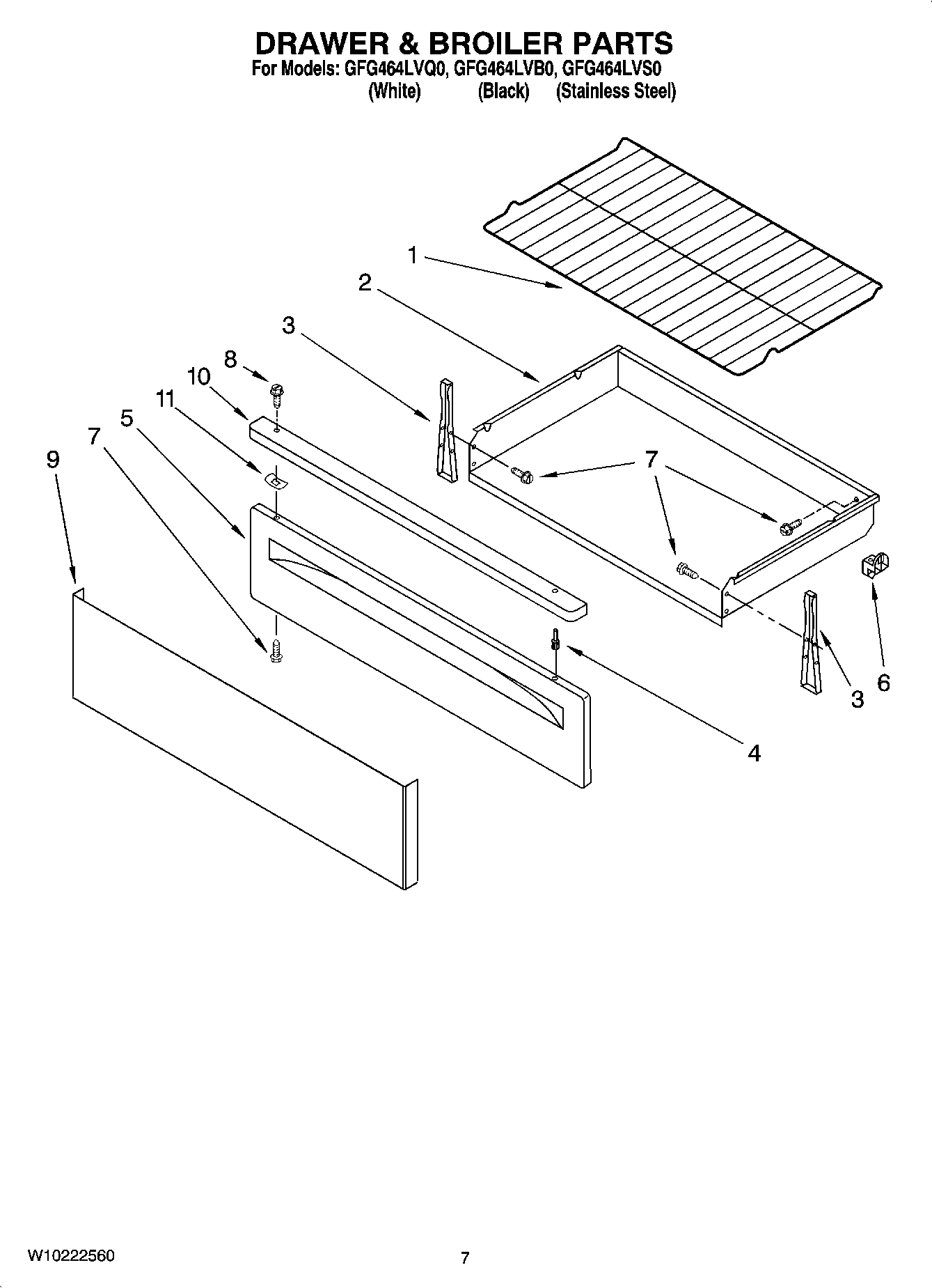 05 - DRAWER & BROILER PARTS