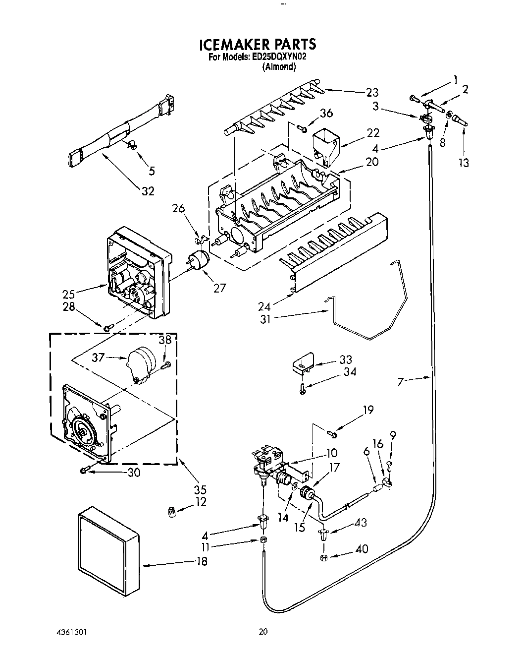 13 - ICE MAKER, LIT/OPTIONAL