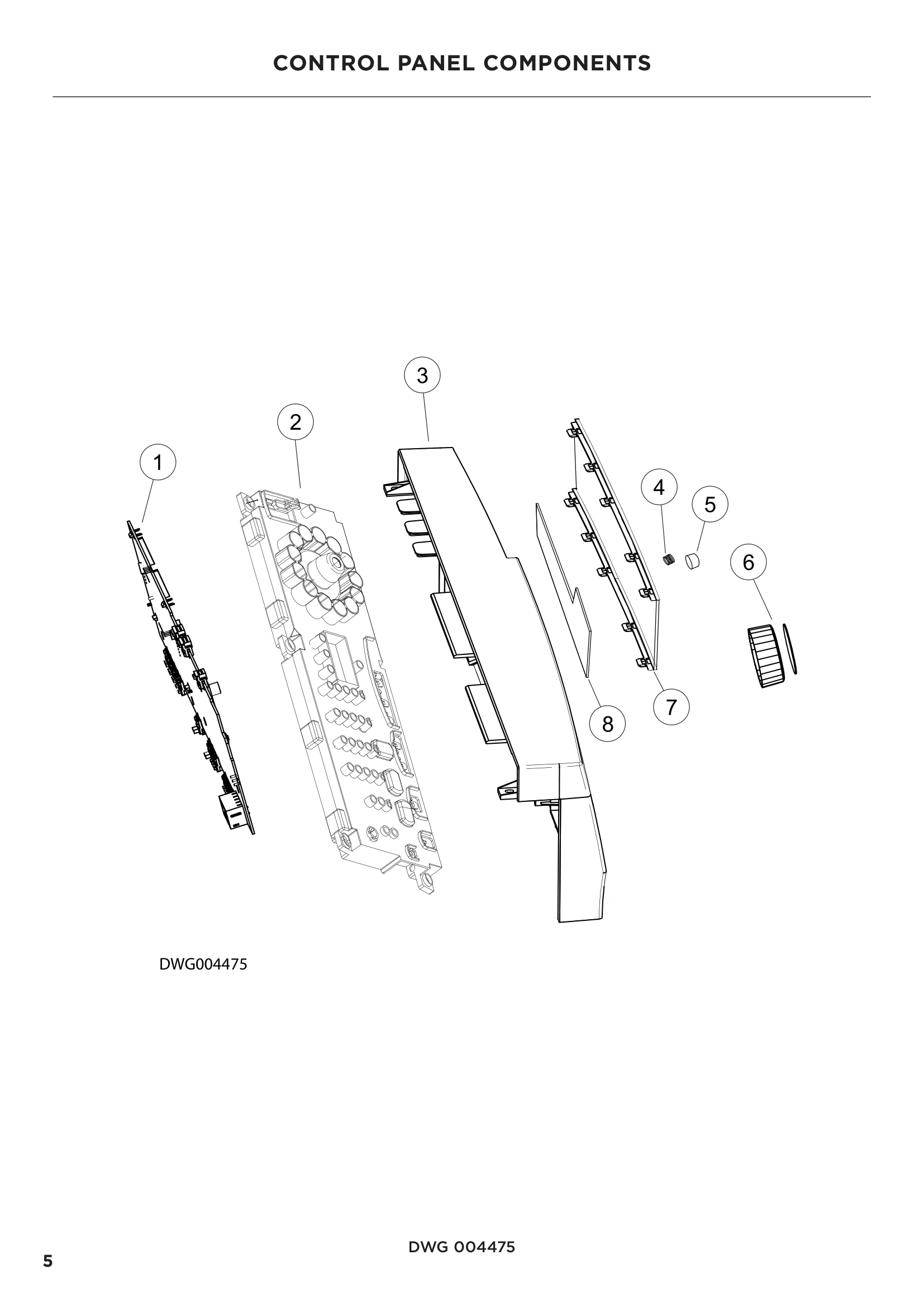 CONTROL PANEL COMPONENTS
