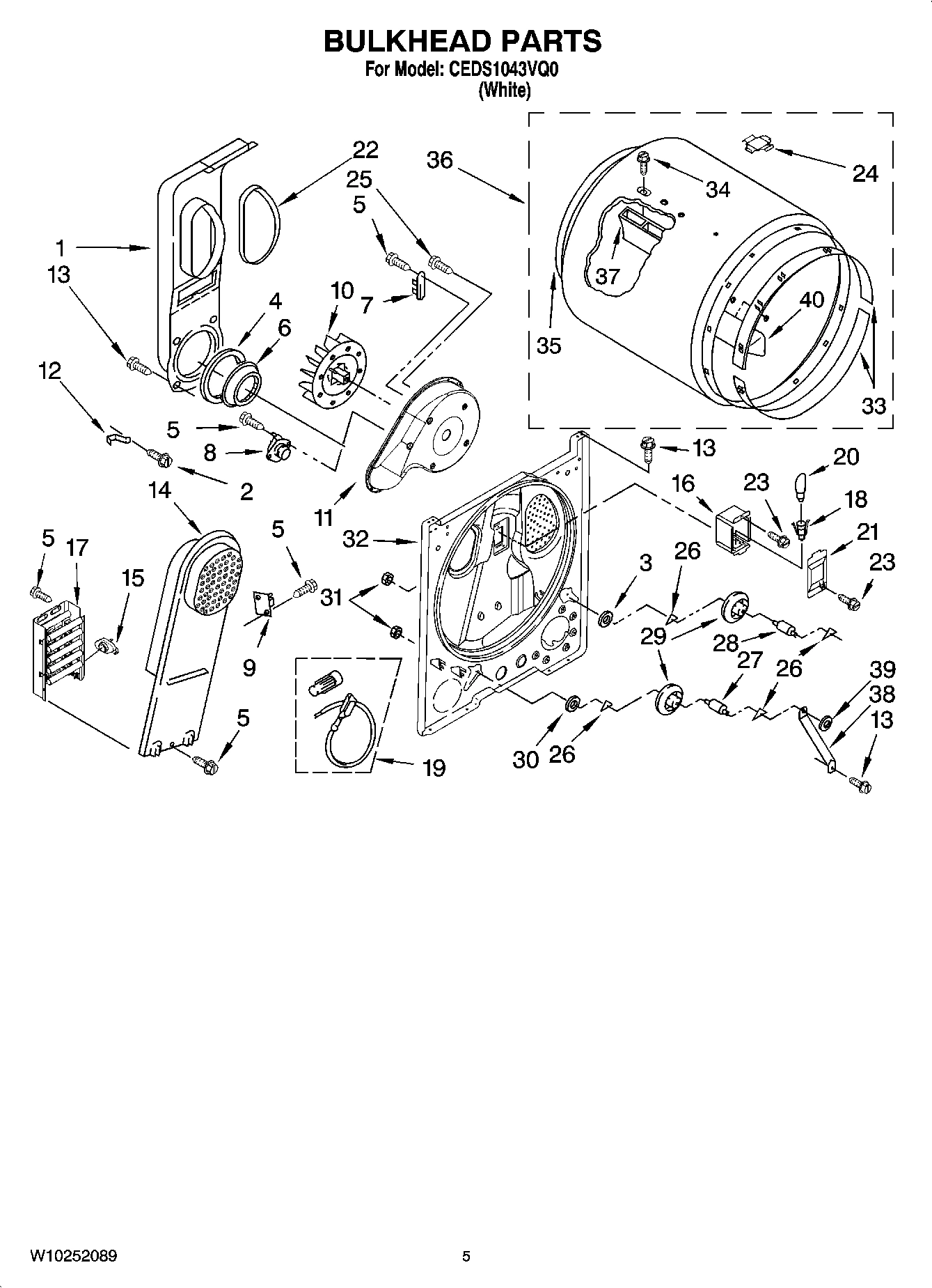 03 - BULKHEAD PARTS, OPTIONAL PARTS (NOT INCLUDED)