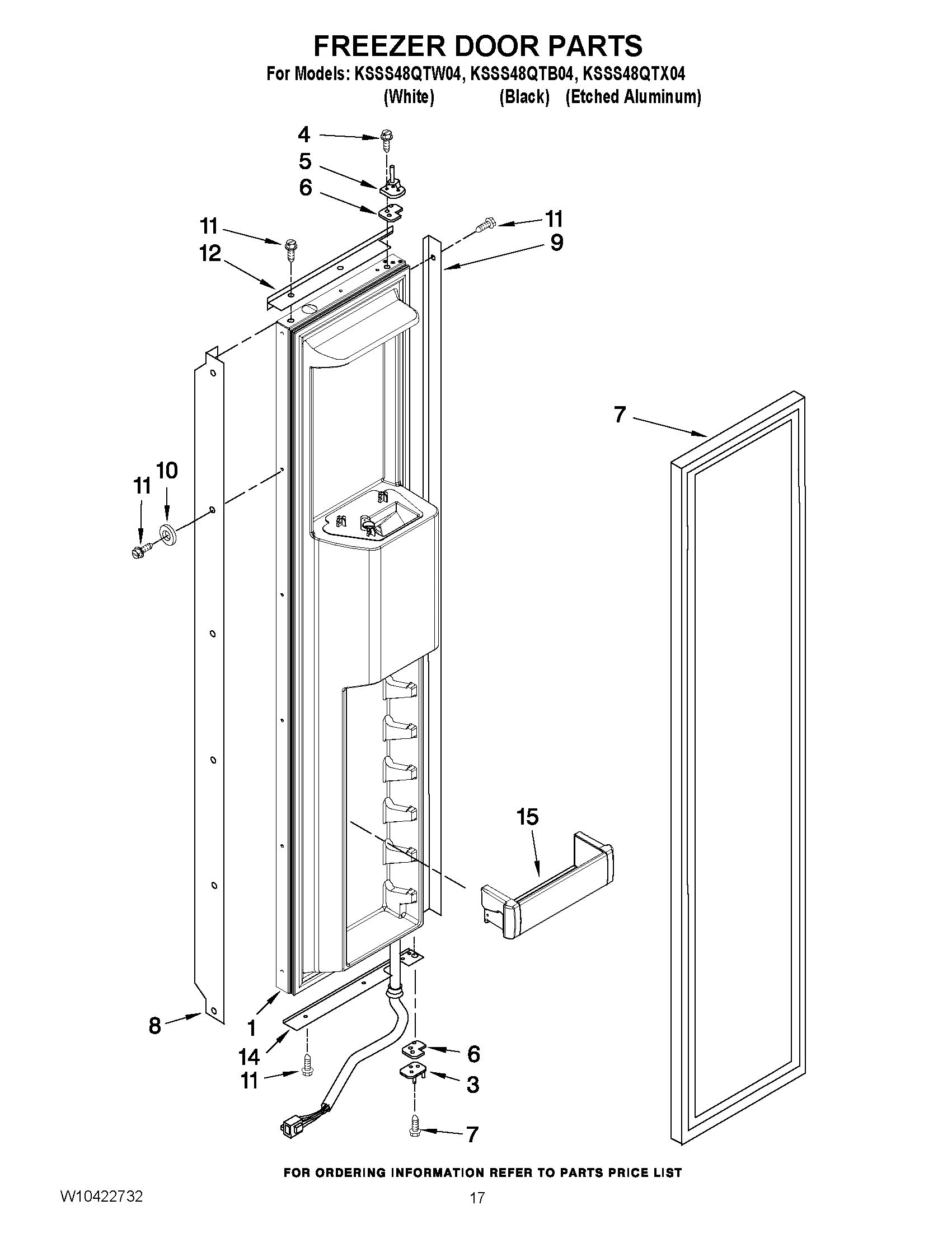 11 - FREEZER DOOR PARTS