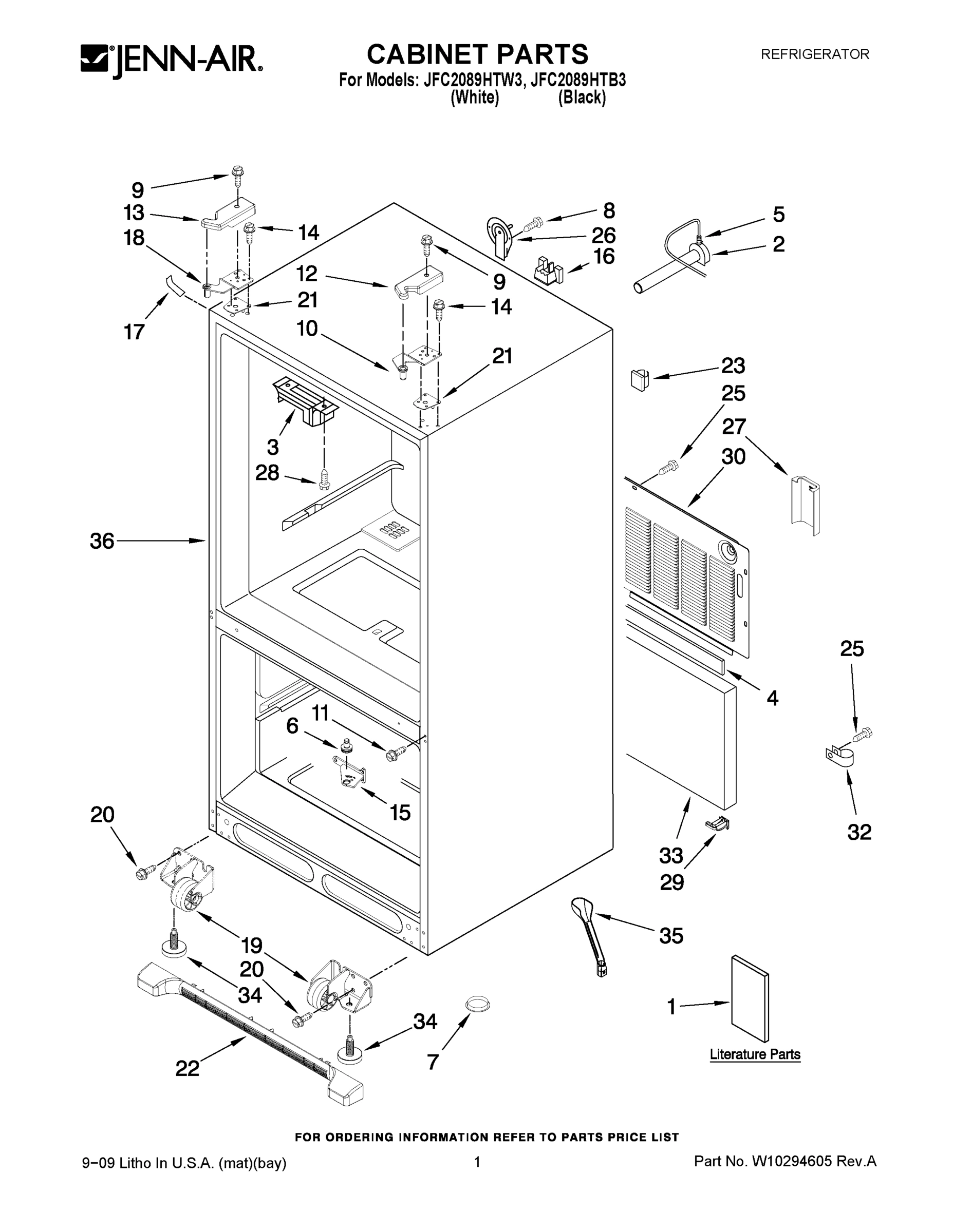 01 - CABINET PARTS