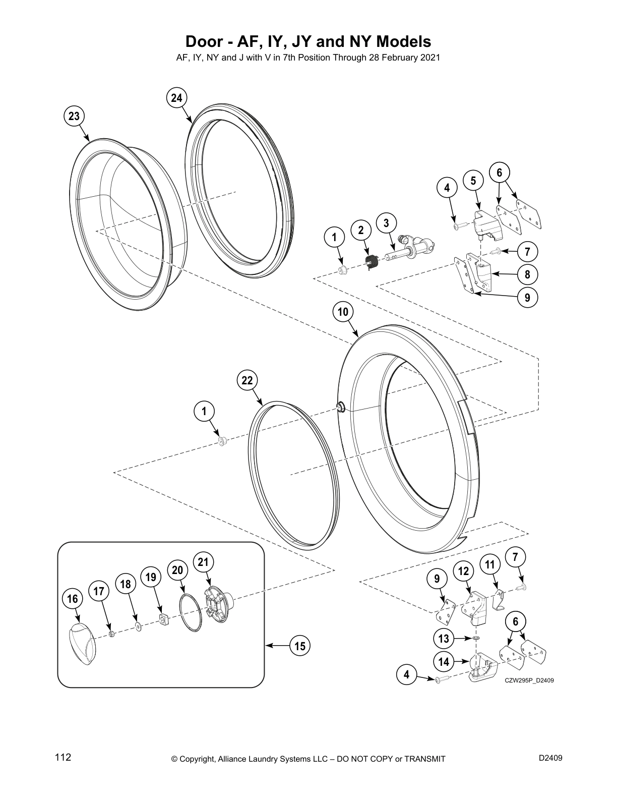 Door - AF, IY, JY and NY Models