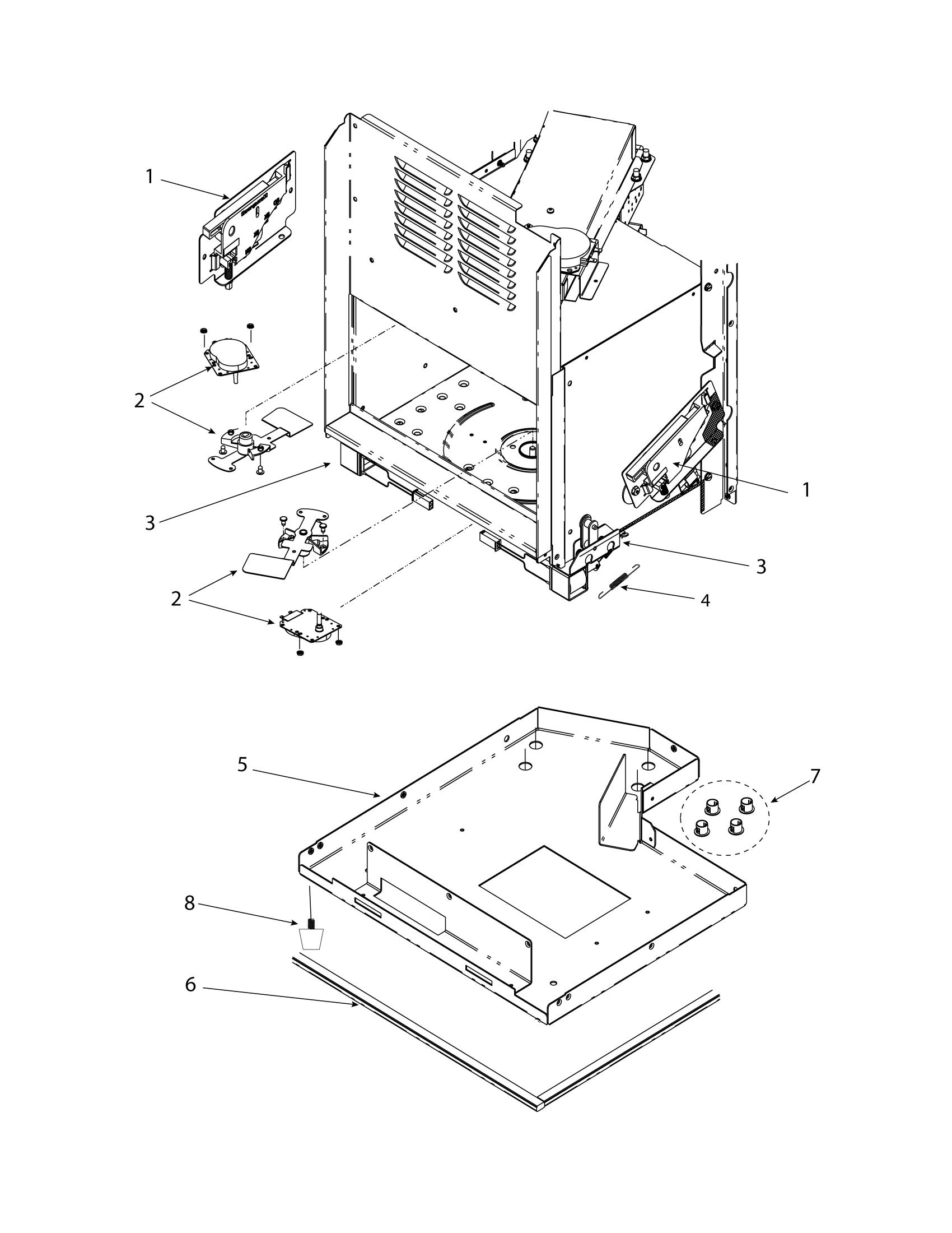 ANTENNA MOTORS / SWITCHES / LH & RH SOLENOIDS / BASEPAN