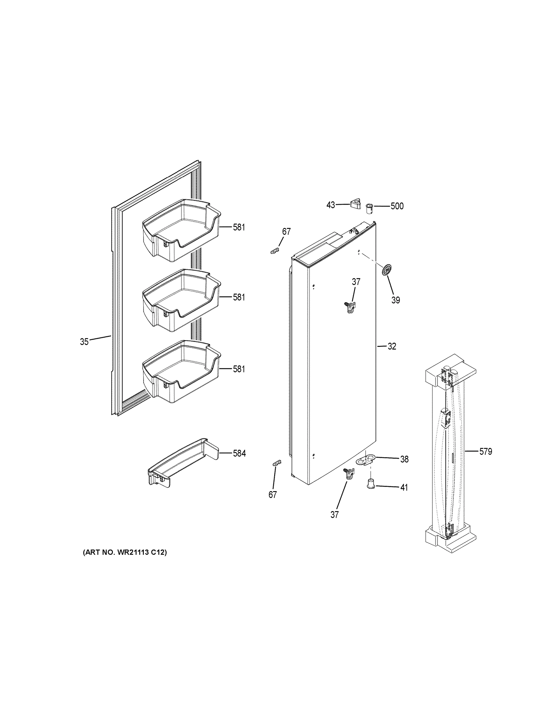 FRESH FOOD DOOR - RH