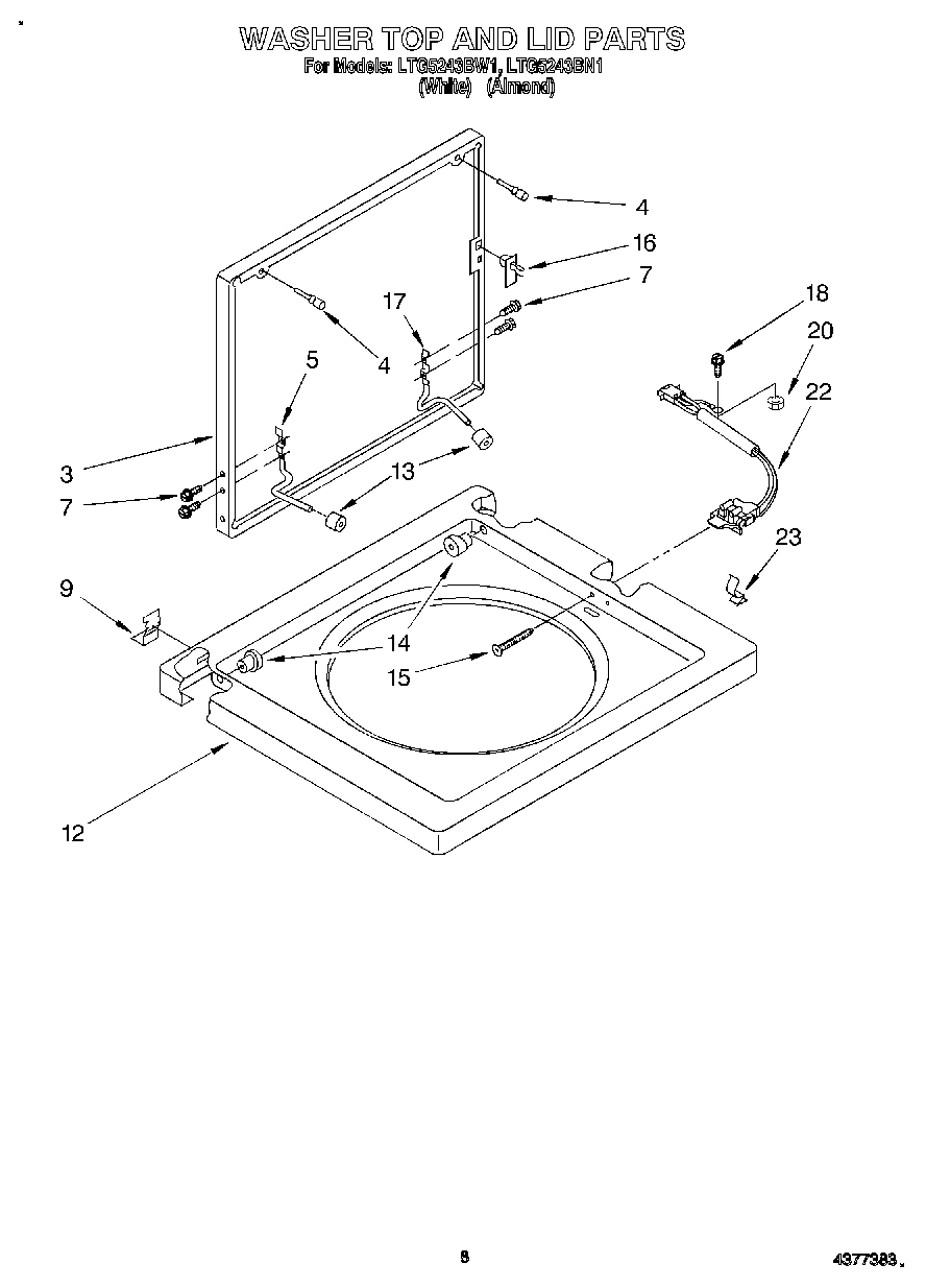 06 - WASHER TOP AND LID