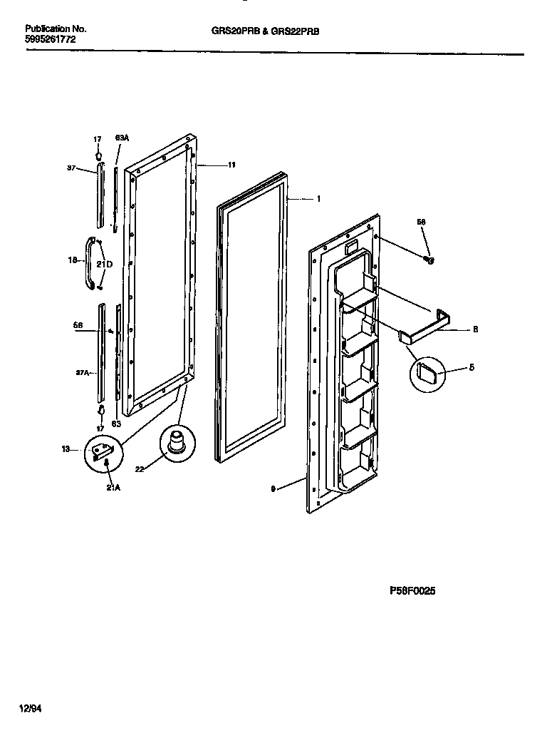 02 - FREEZER  DOOR