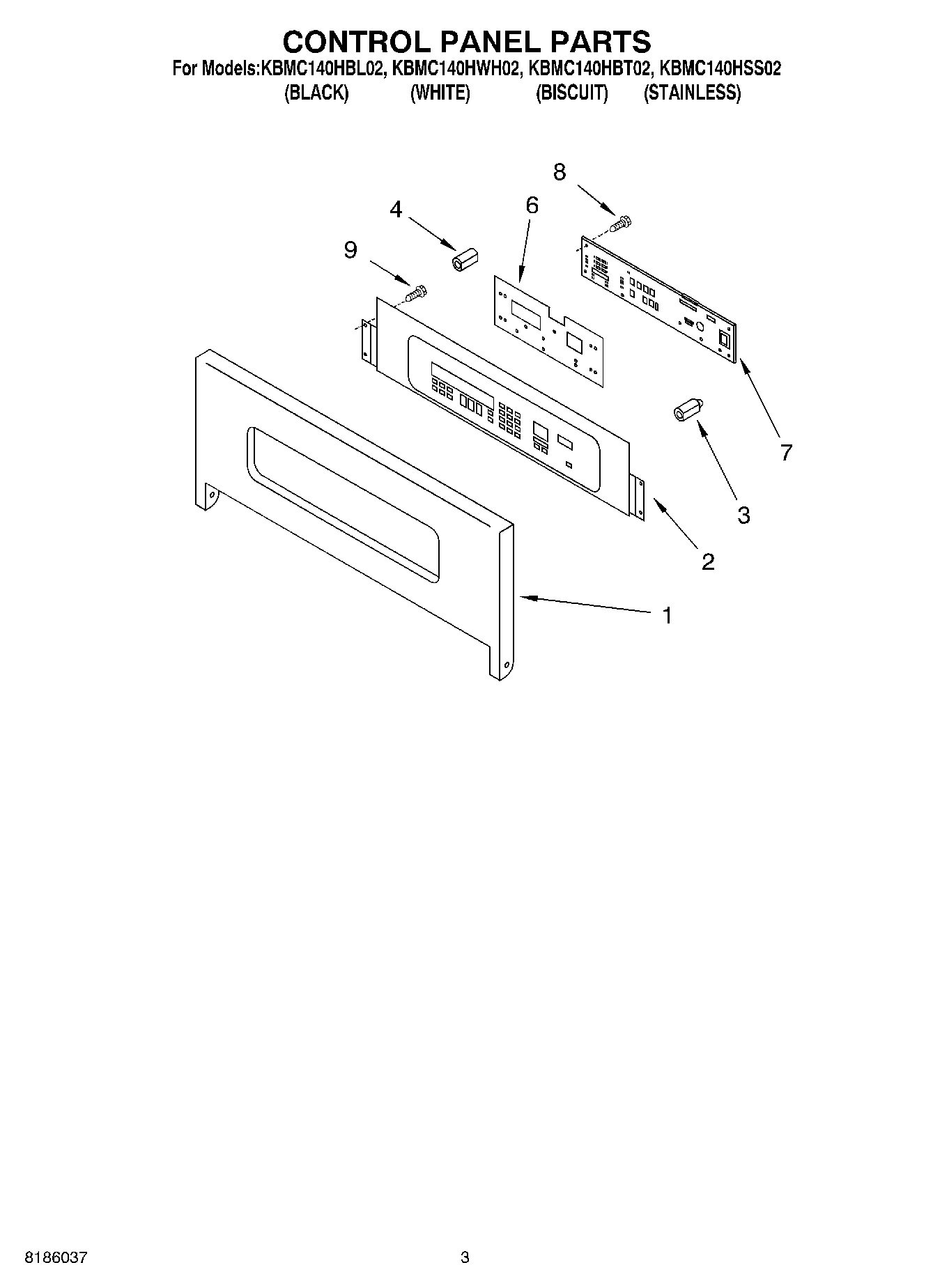 02 - CONTROL PANEL PARTS
