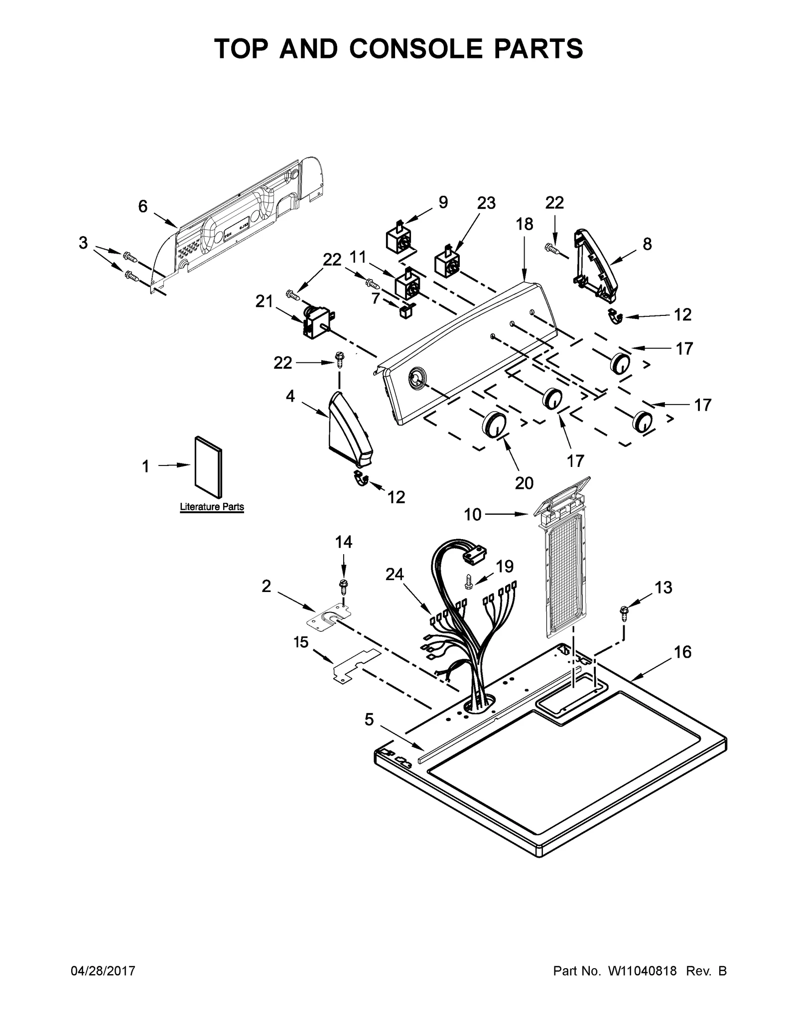 TOP AND CONSOLE PARTS