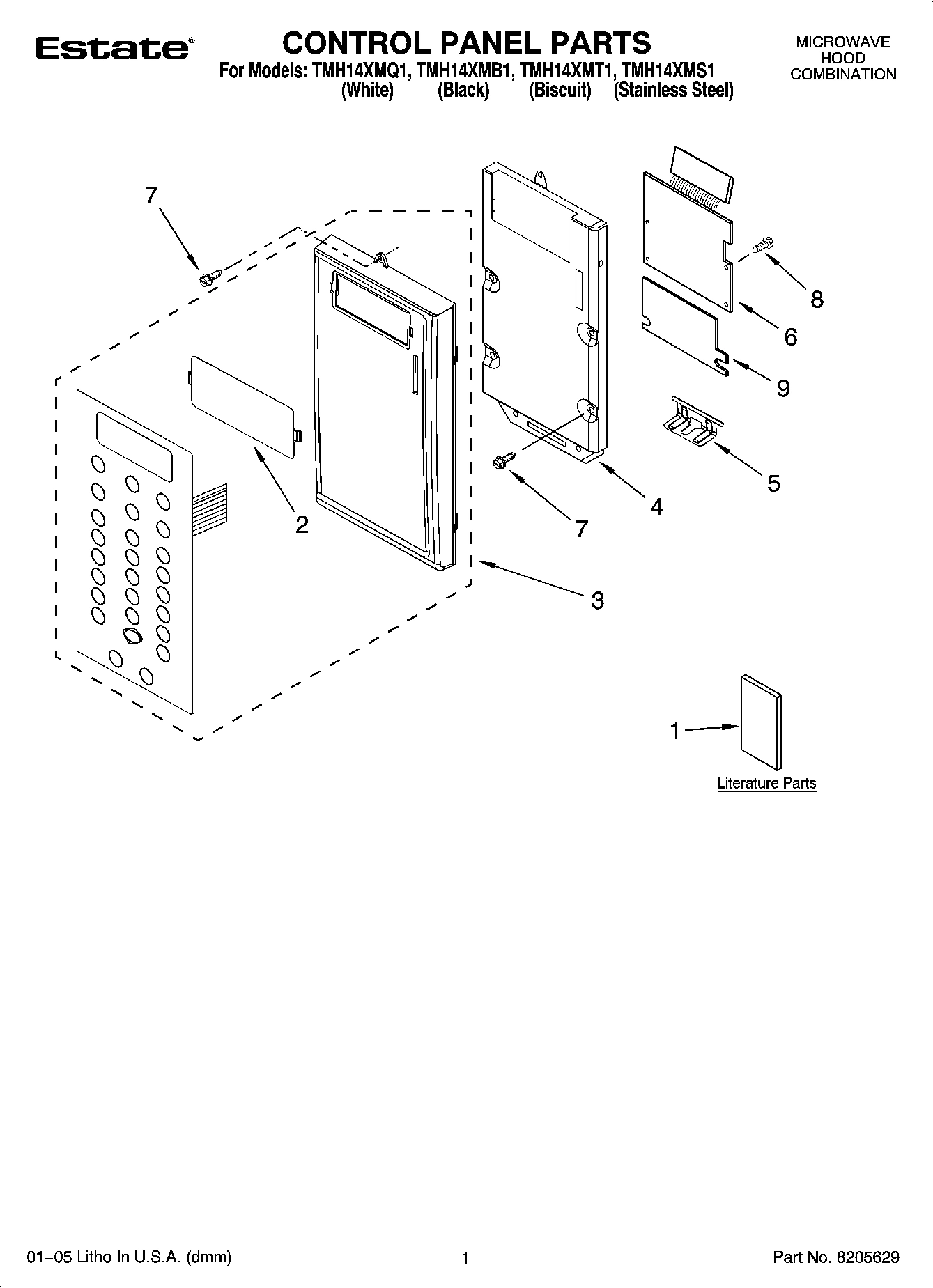 01 - CONTROL PANEL PARTS