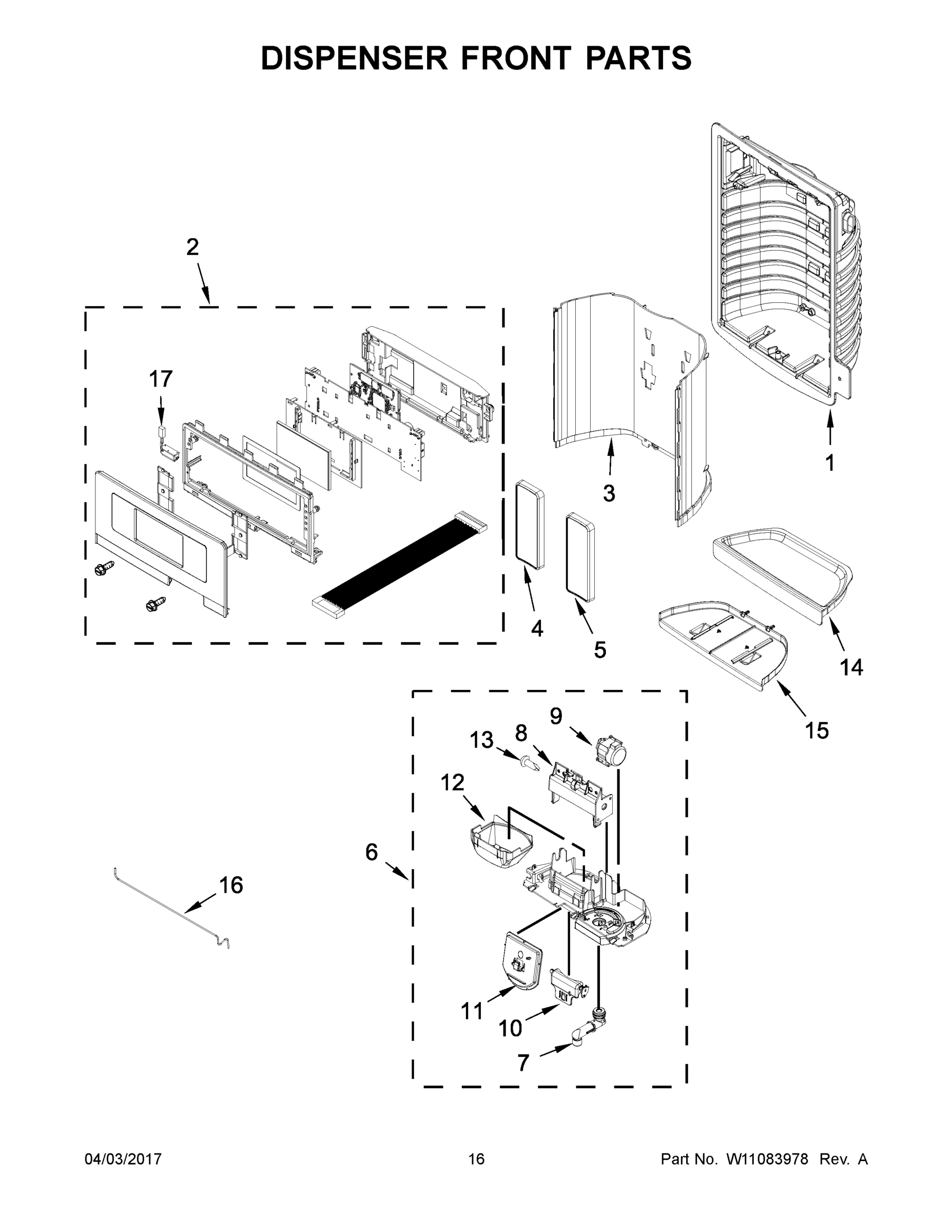 09 - DISPENSER FRONT PARTS