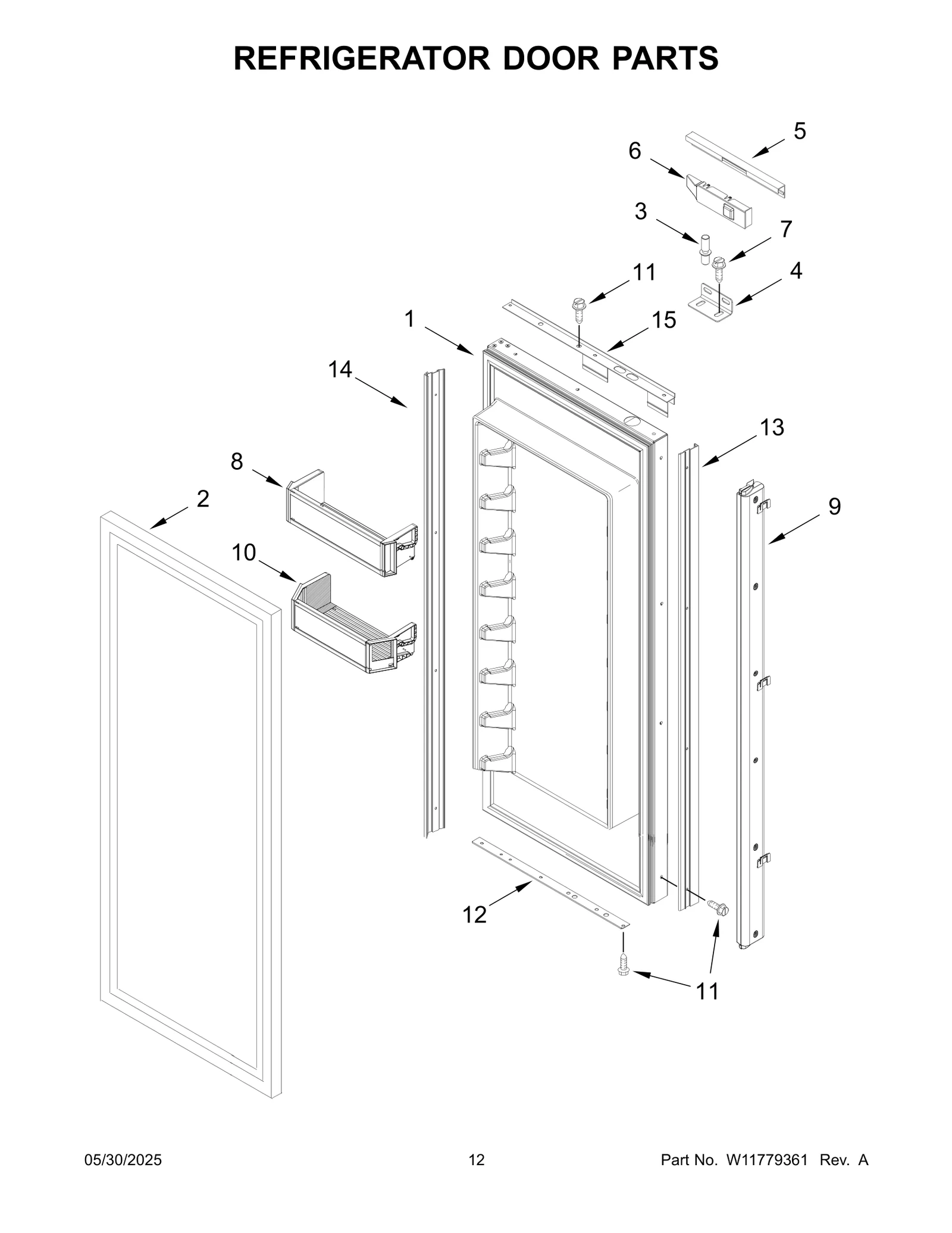 REFRIGERATOR DOOR PARTS