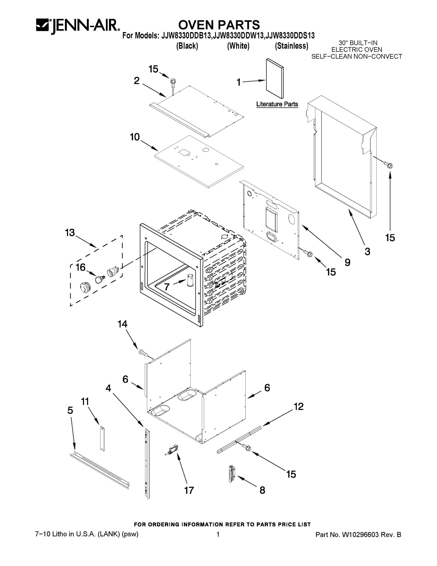 01 - OVEN PARTS